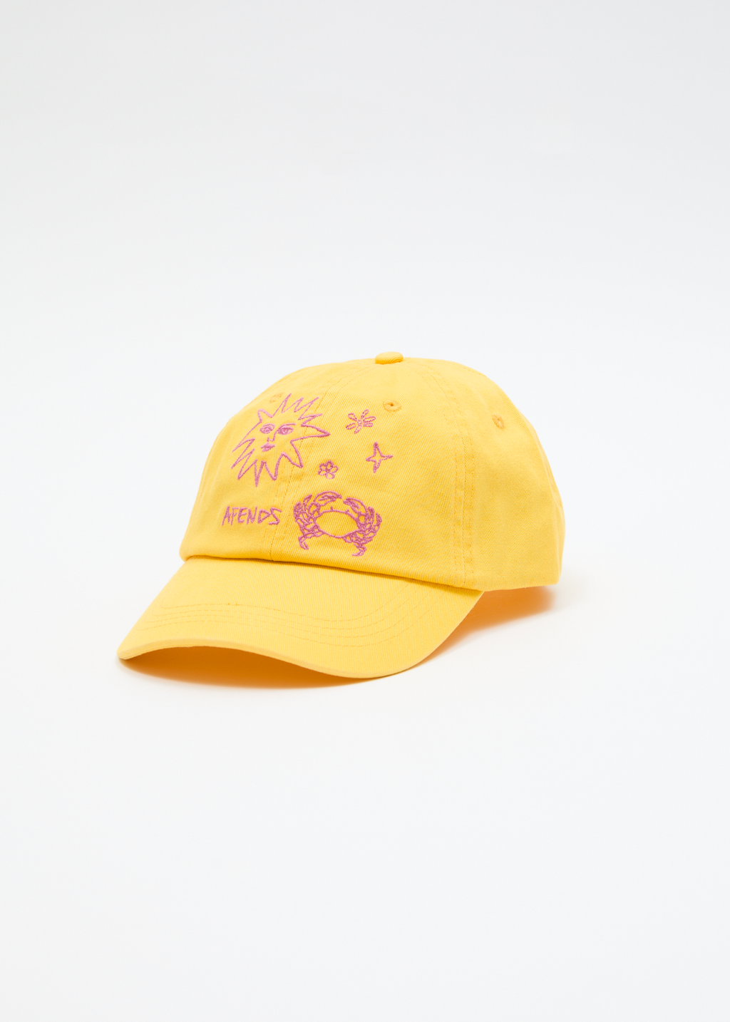 AFENDS Womens Sunbake - Panelled Cap - Lemon