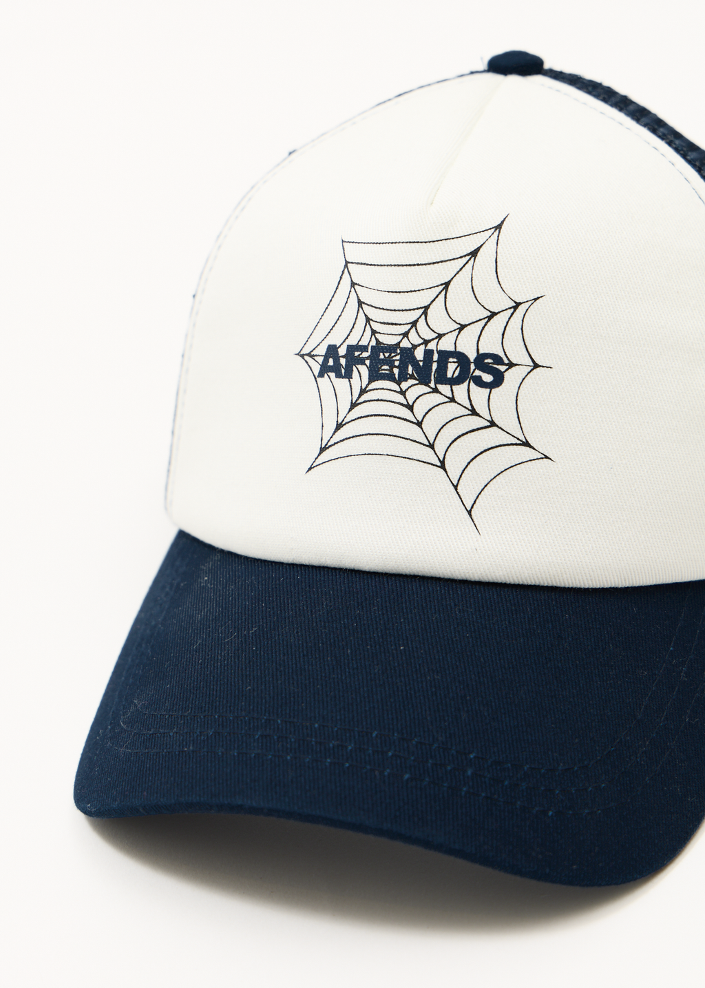 AFENDS Mens Webhead - Trucker Cap - Navy