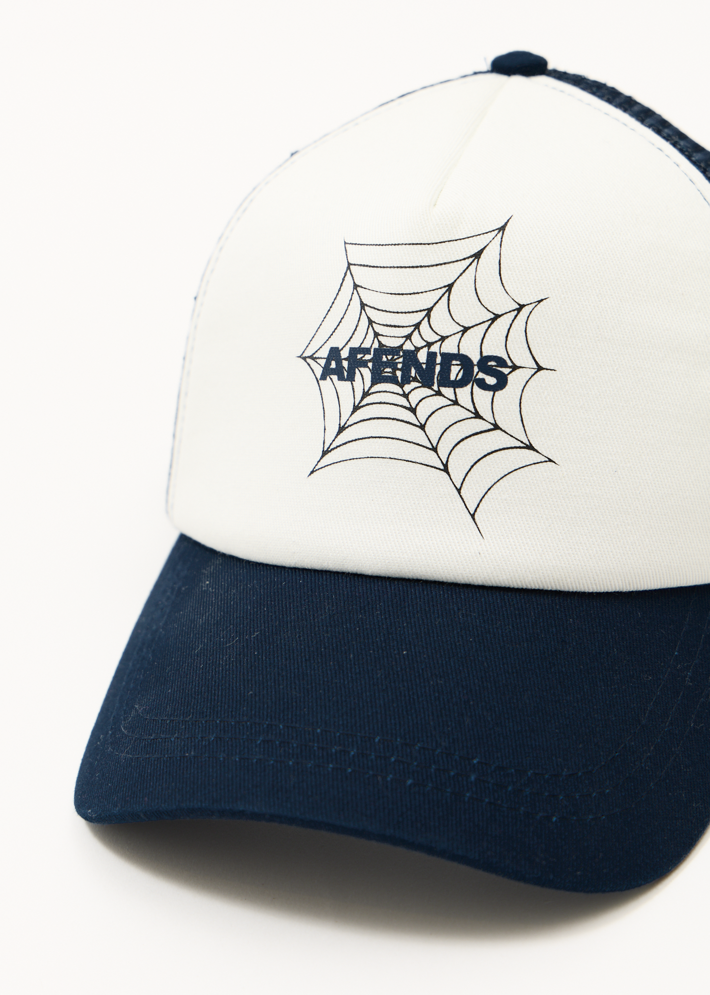 AFENDS Mens Webhead - Trucker Cap - Navy