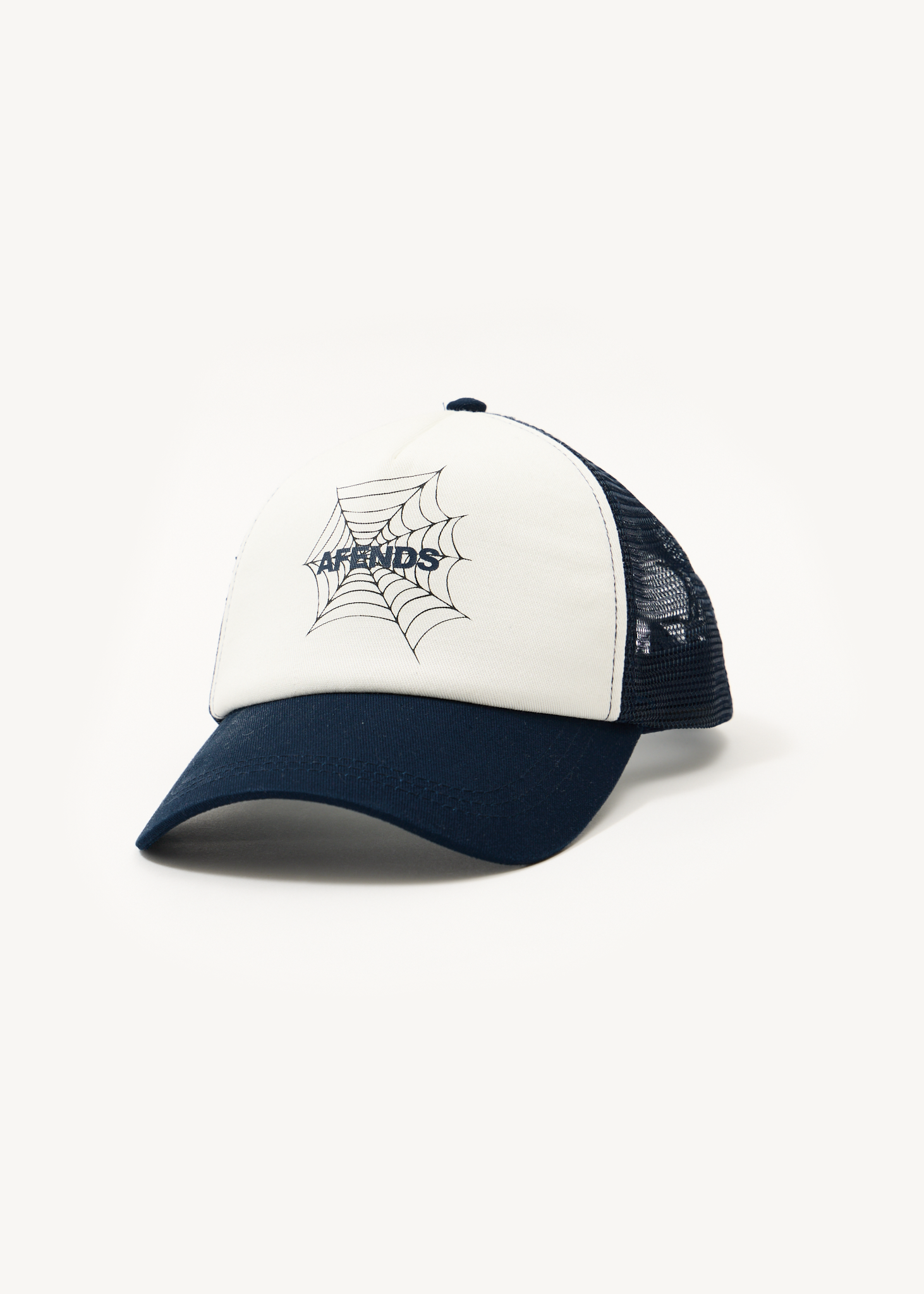 AFENDS Mens Webhead - Trucker Cap - Navy