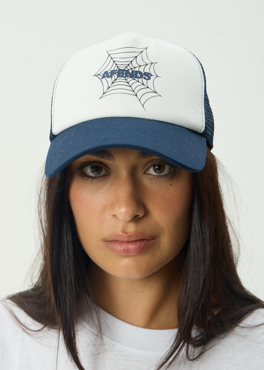 AFENDS Mens Webhead - Trucker Cap - Navy