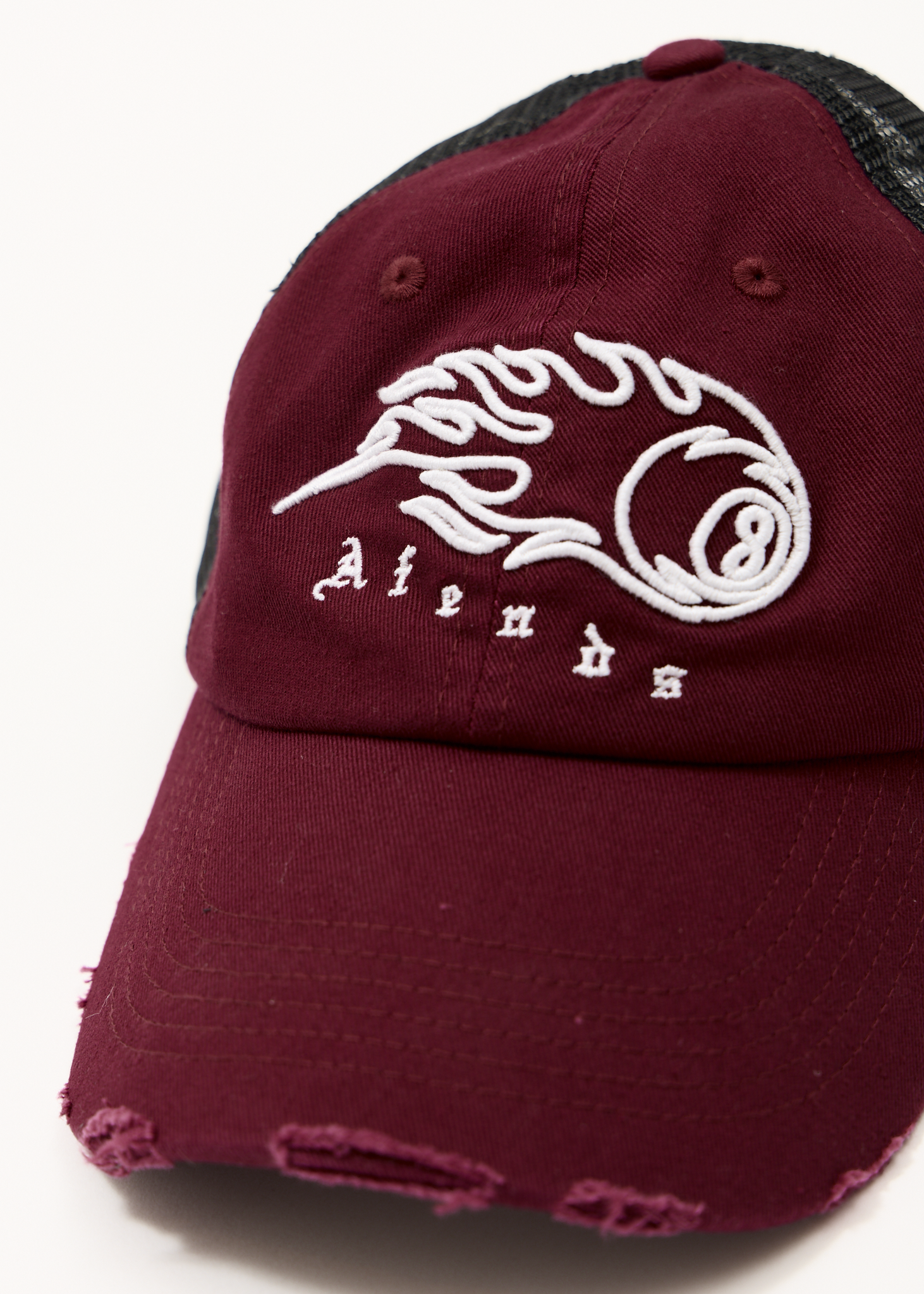 AFENDS Mens Off Balance - Six Panel Mesh Cap - Port