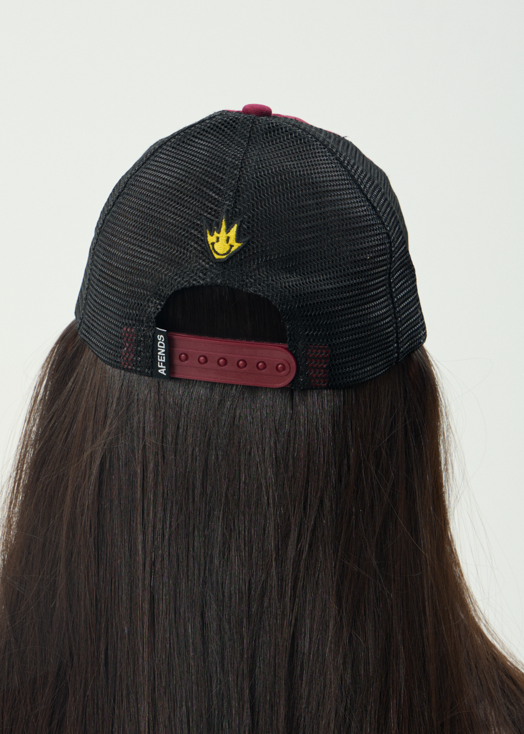 AFENDS Mens Off Balance - Six Panel Mesh Cap - Port