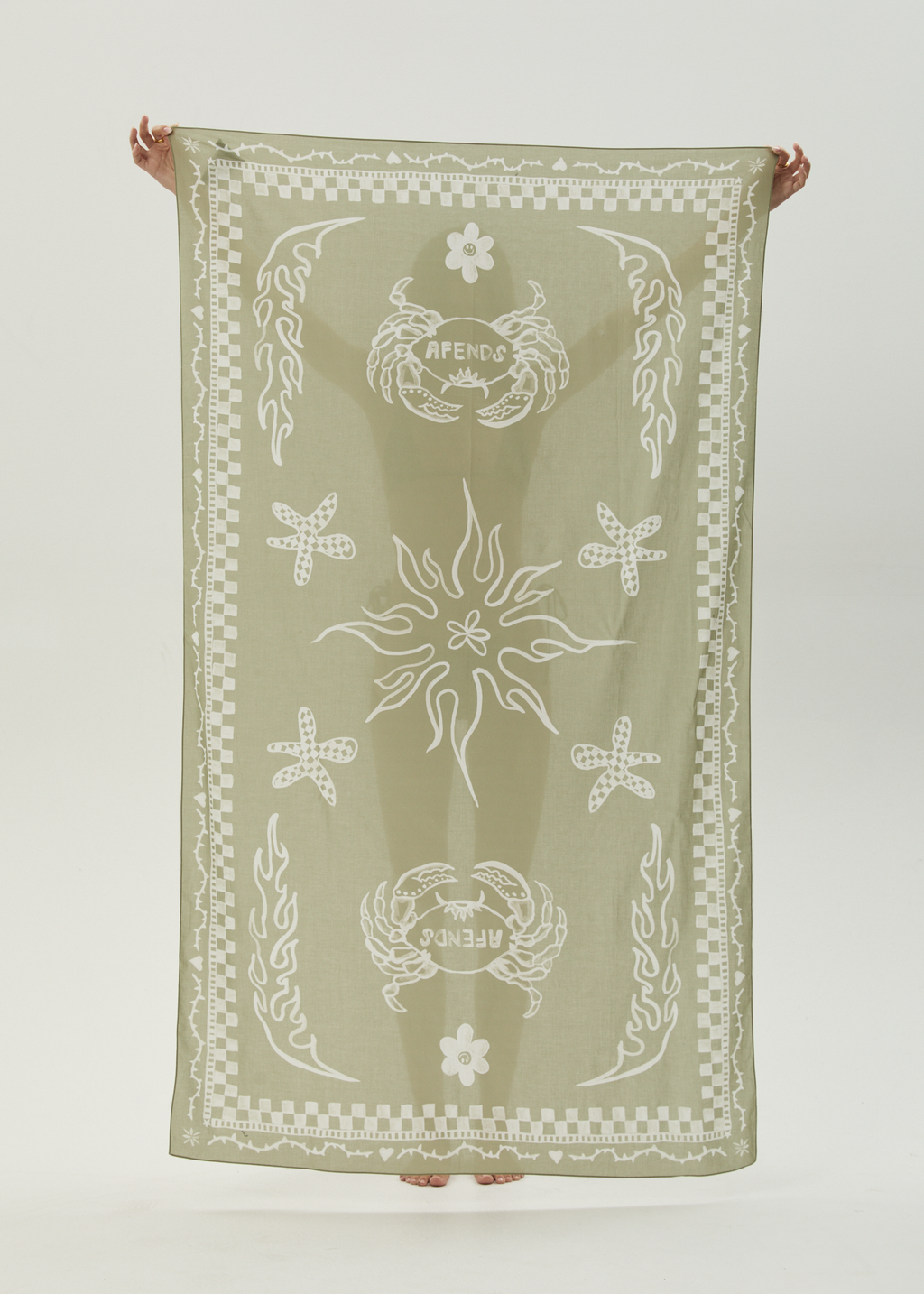 AFENDS Womens Calda - Sarong - Olive