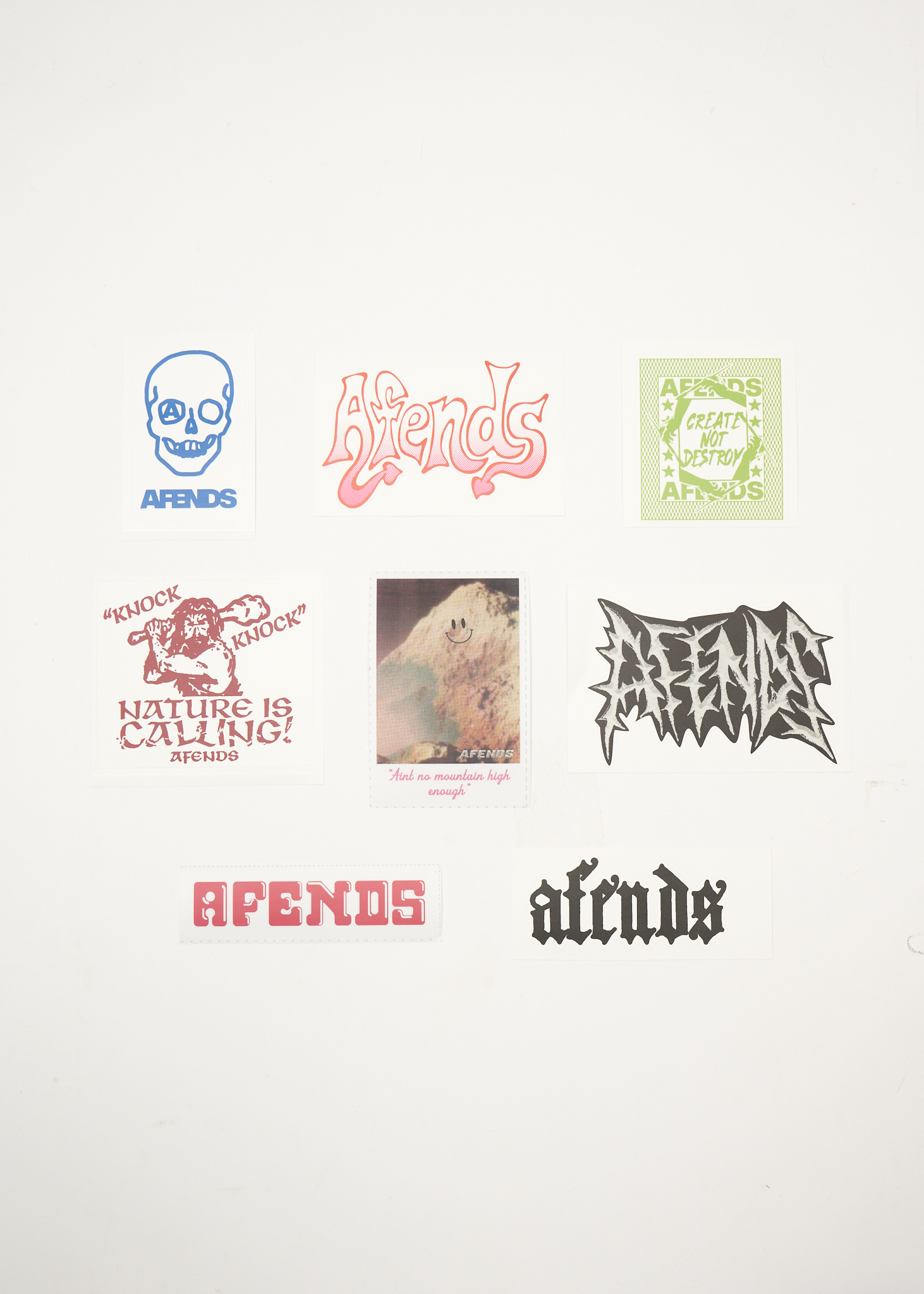 AFENDS Womens Drop Zone - Sticker Pack - Multi