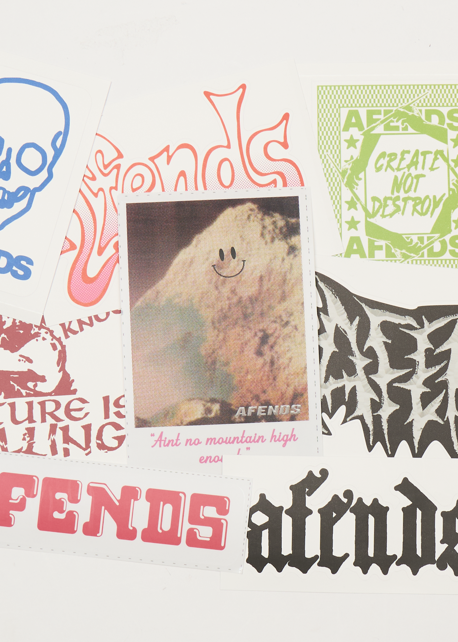 AFENDS Womens Drop Zone - Sticker Pack - Multi