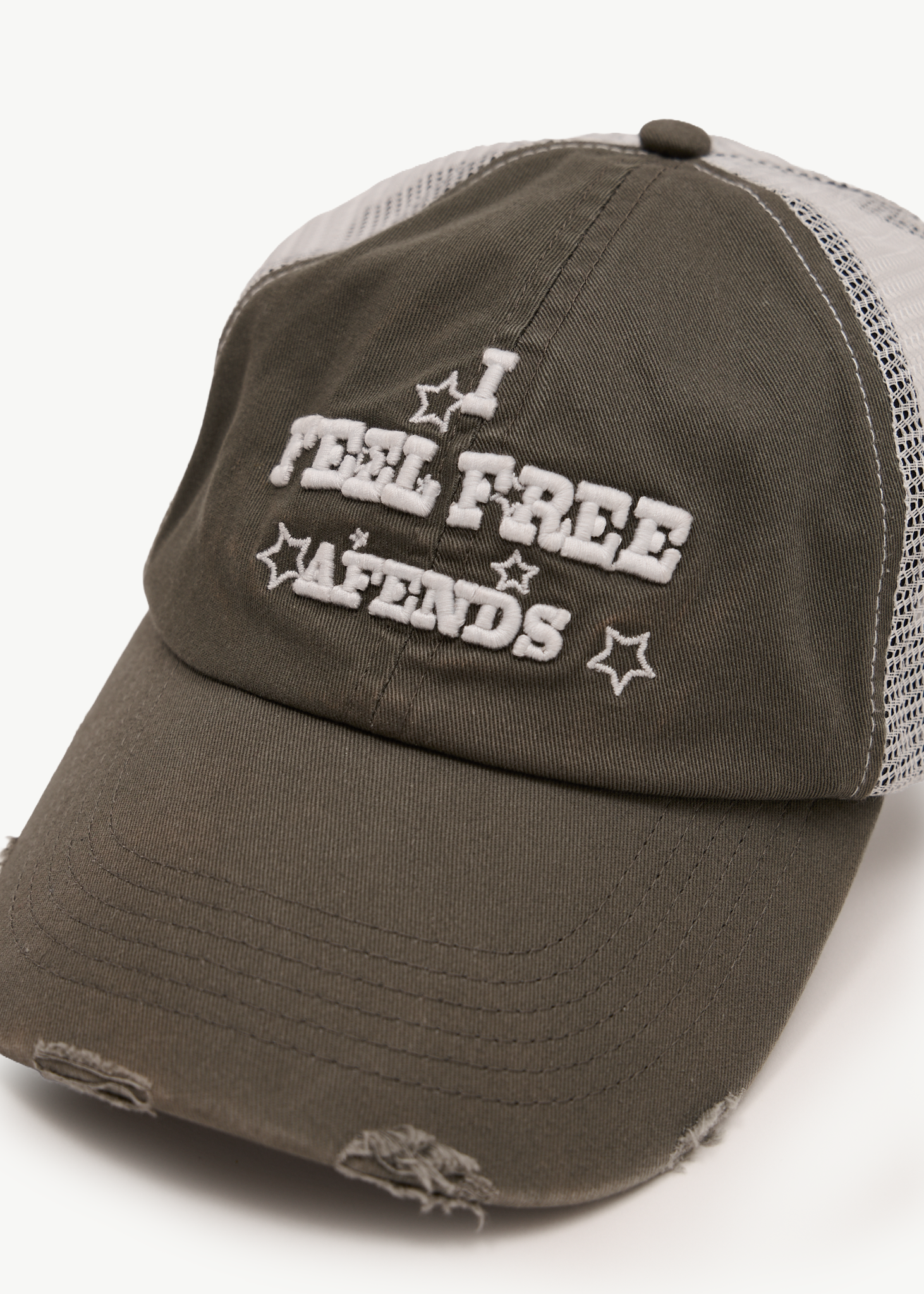 AFENDS Mens Sonoran - Six Panel Mesh Cap - Sycamore