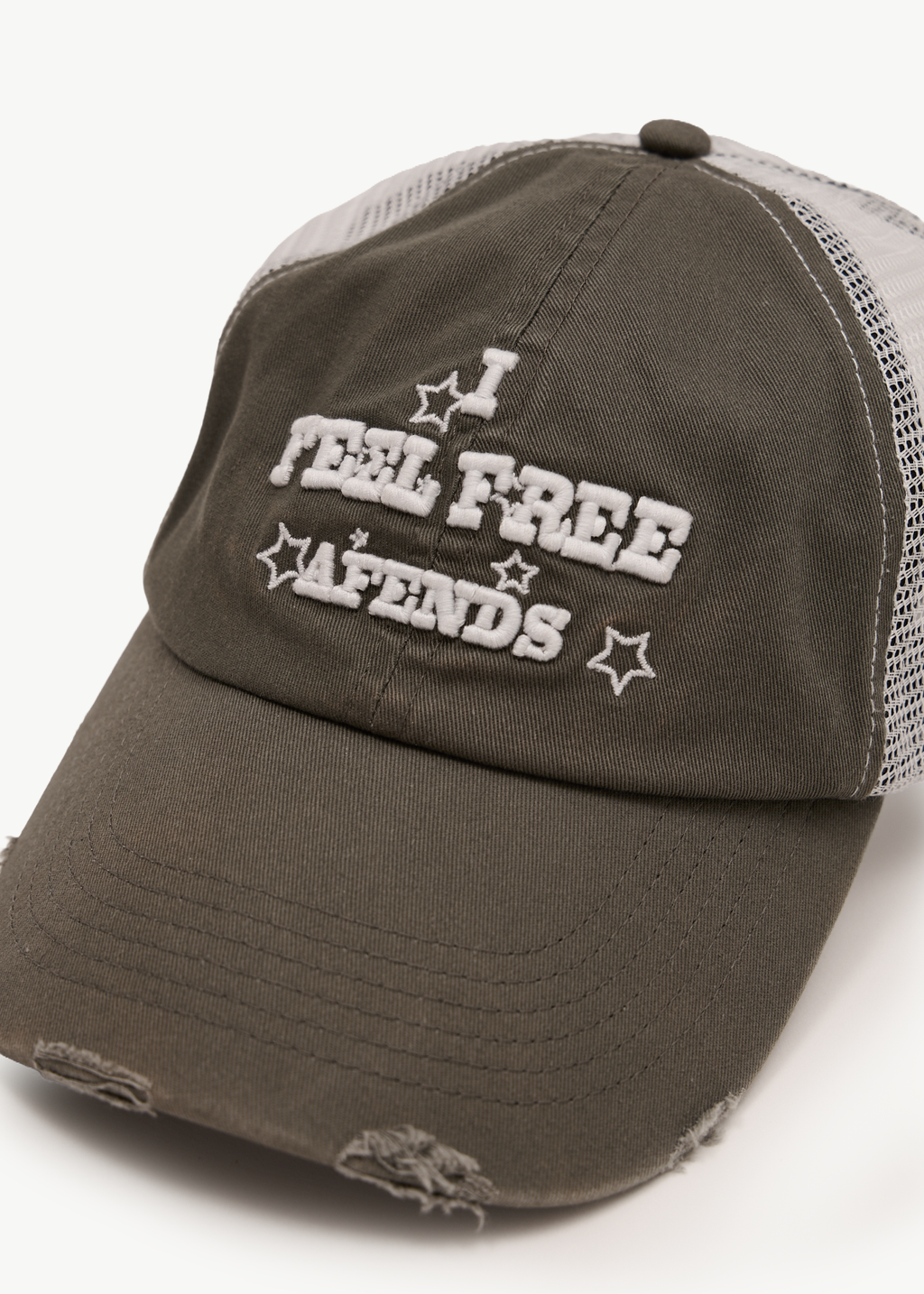 AFENDS Mens Sonoran - Six Panel Mesh Cap - Sycamore