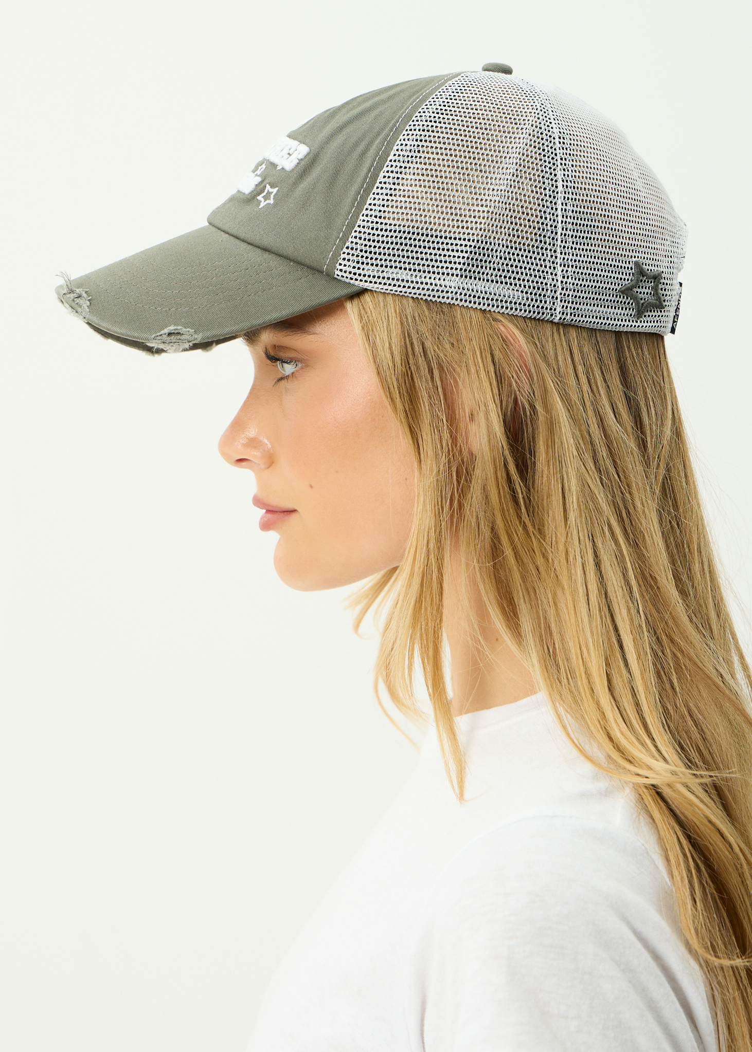 AFENDS Mens Sonoran - Recycled Six Panel Mesh Cap - Sycamore