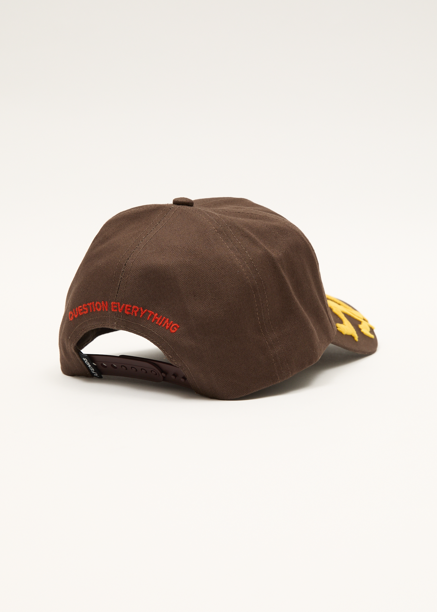 AFENDS Mens Rocked - Recycled Five Panel Cap - Coffee