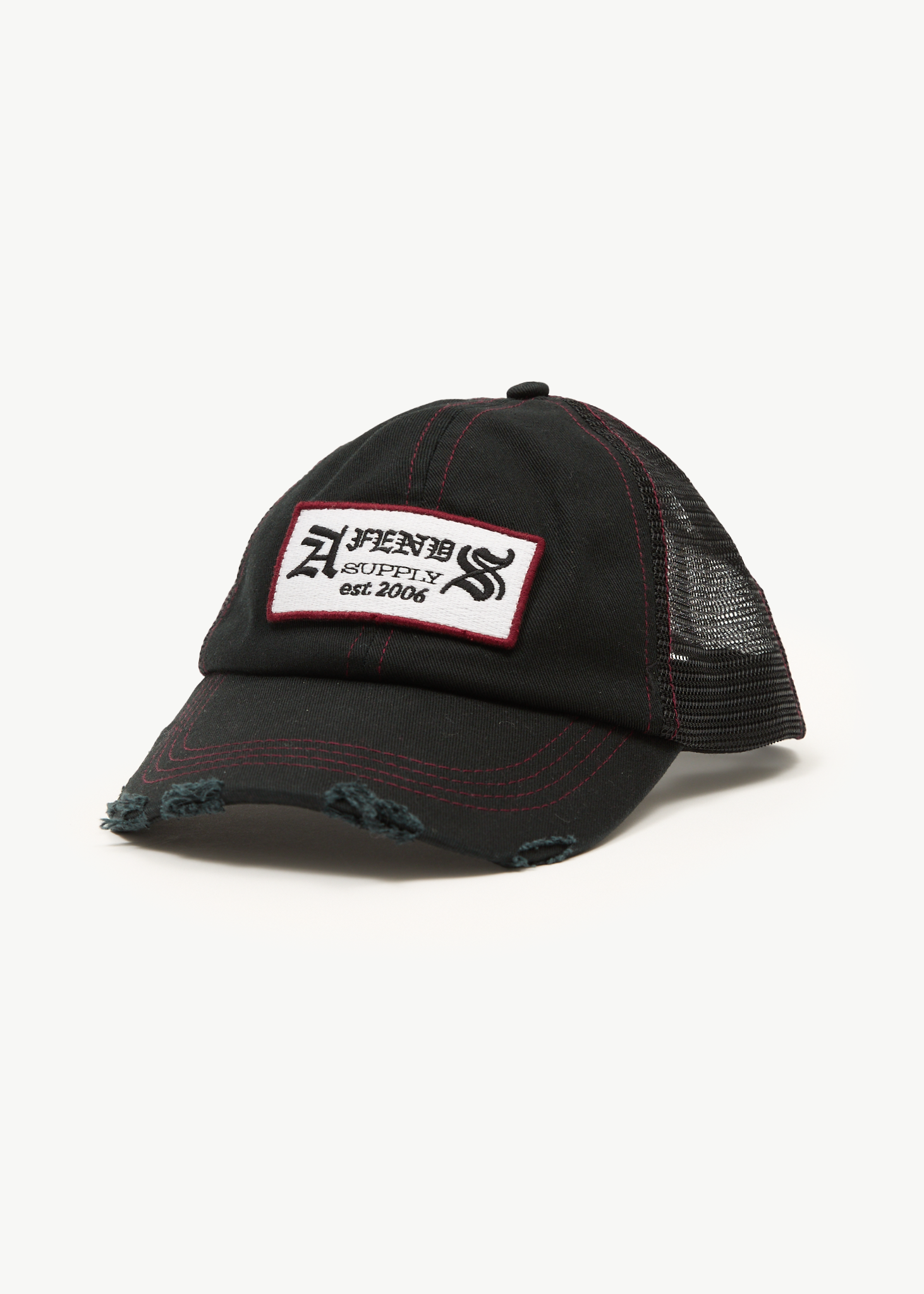 AFENDS Mens Supply - Six Panel Mesh Cap - Black AFENDS Mens Supply - Six Panel Mesh Cap - Black