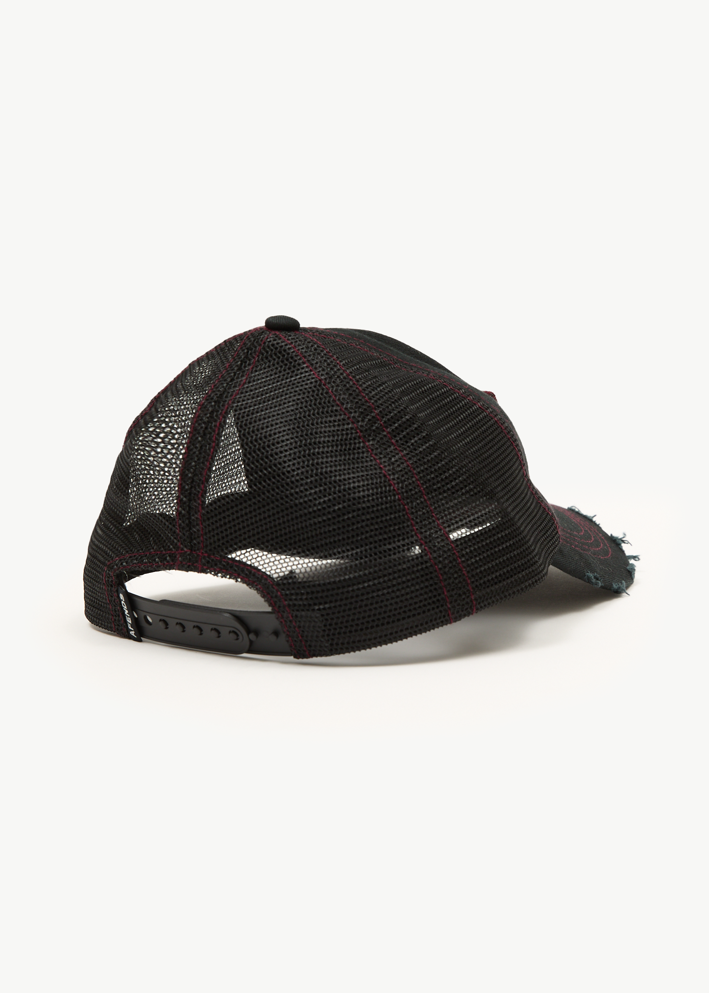 AFENDS Mens Supply - Recycled Six Panel Mesh Cap - Black