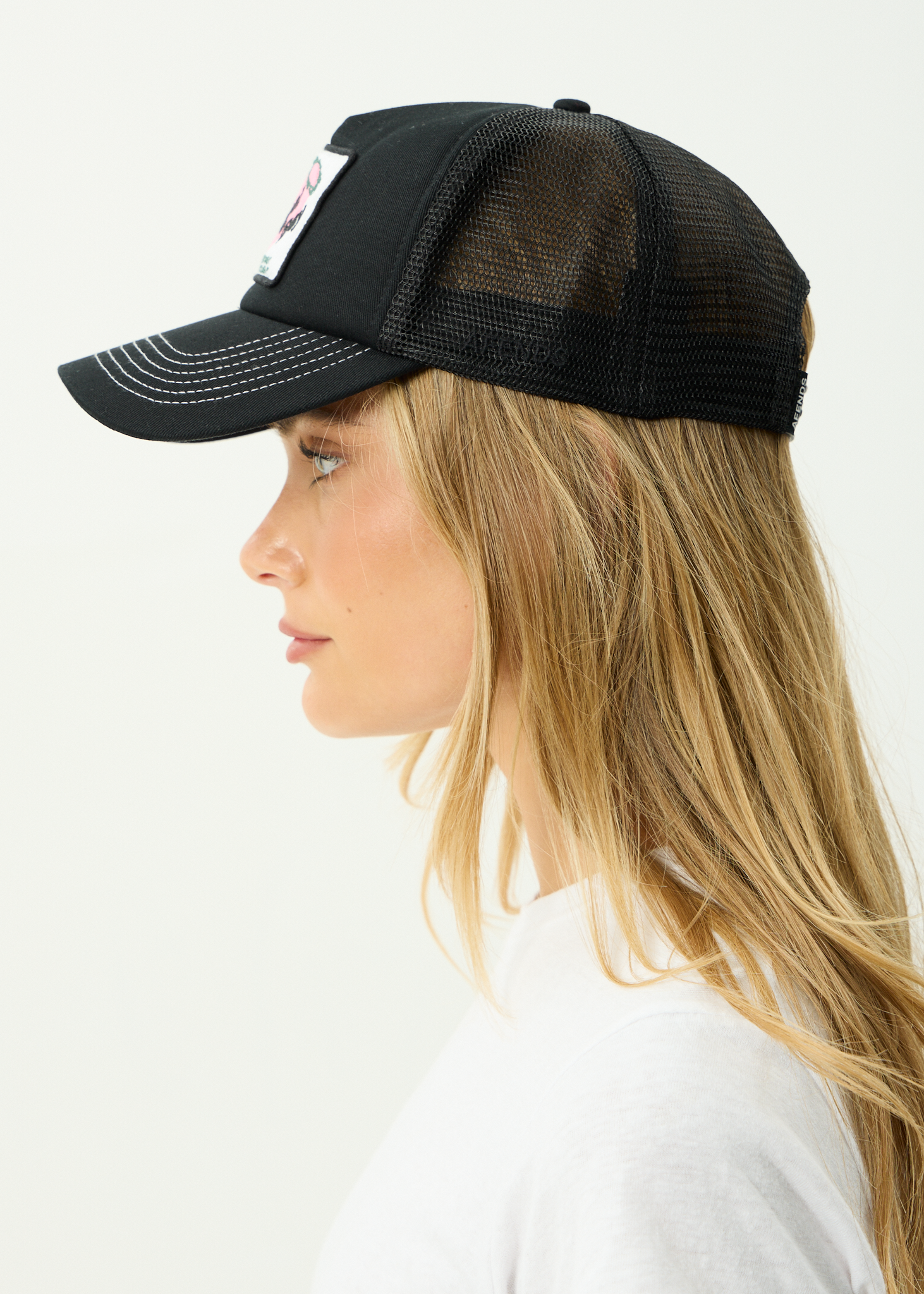 AFENDS Mens Genuine Sentiment - Recycled Trucker Cap - Black