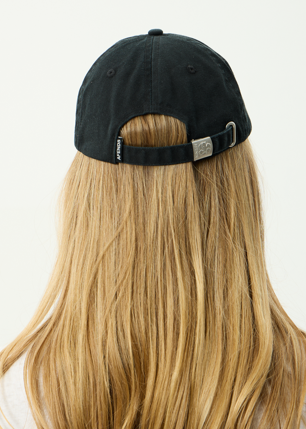AFENDS Womens Garden Variety - Recycled Panelled Cap - Stone Black