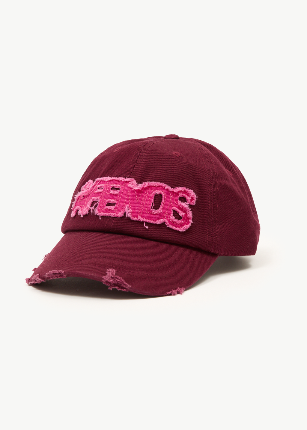 AFENDS Womens Wonders - Recycled Panelled Cap - Burgundy