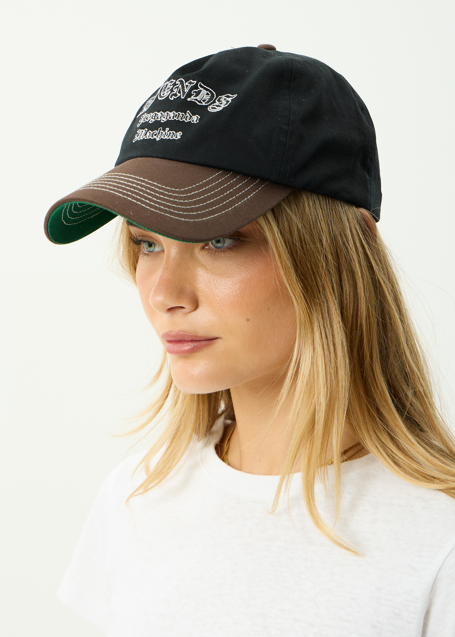 AFENDS Mens Machine - Five Panel Cap - Coffee