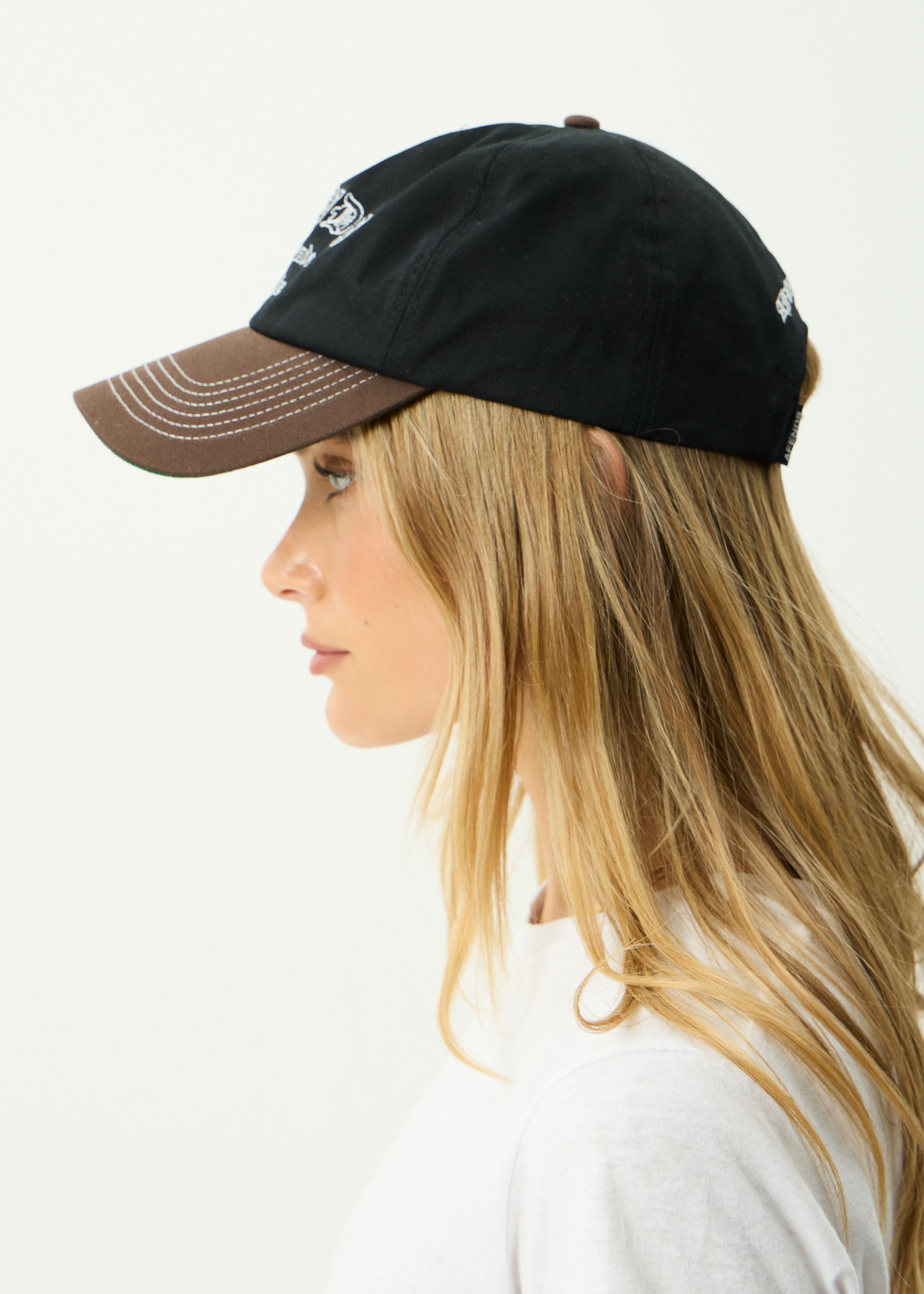 AFENDS Mens Machine - Five Panel Cap - Coffee