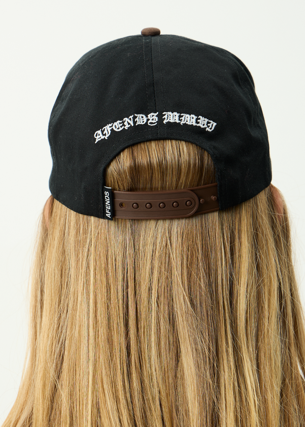 AFENDS Mens Machine - Five Panel Cap - Coffee