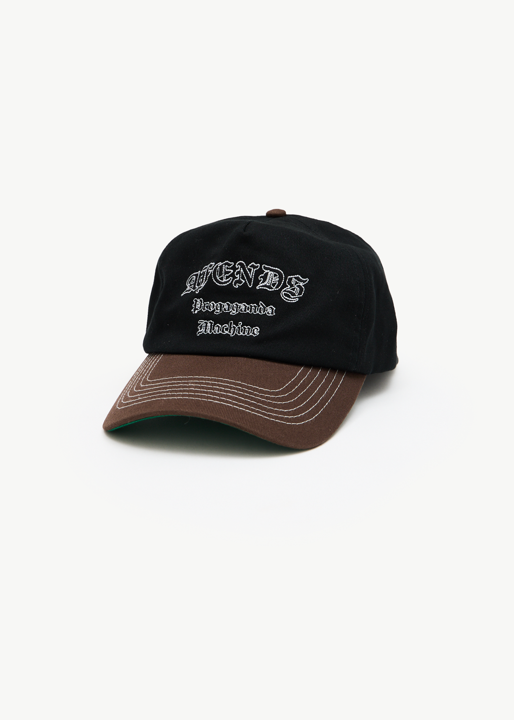AFENDS Mens Machine - Five Panel Cap - Coffee