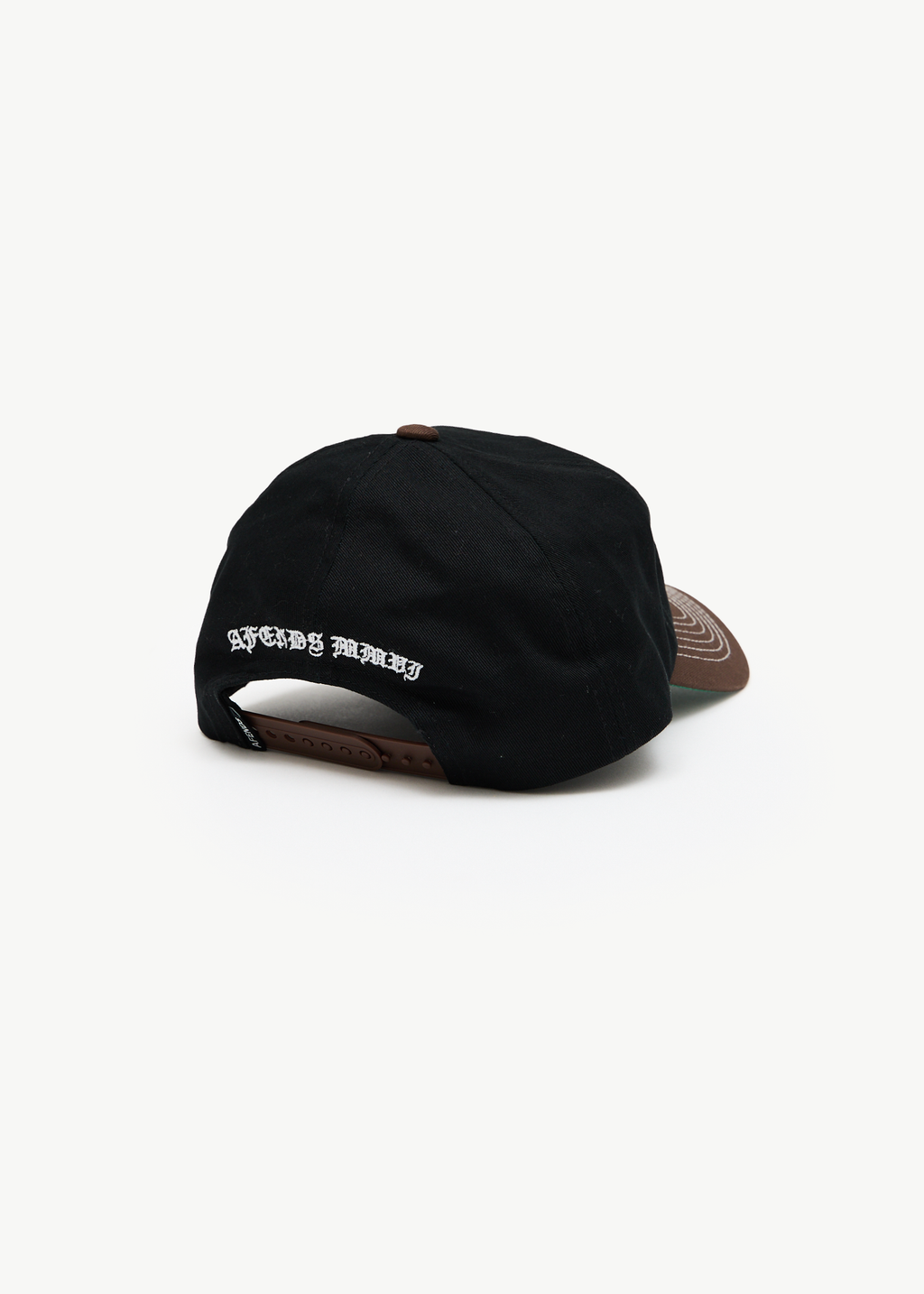 AFENDS Mens Machine - Five Panel Cap - Coffee