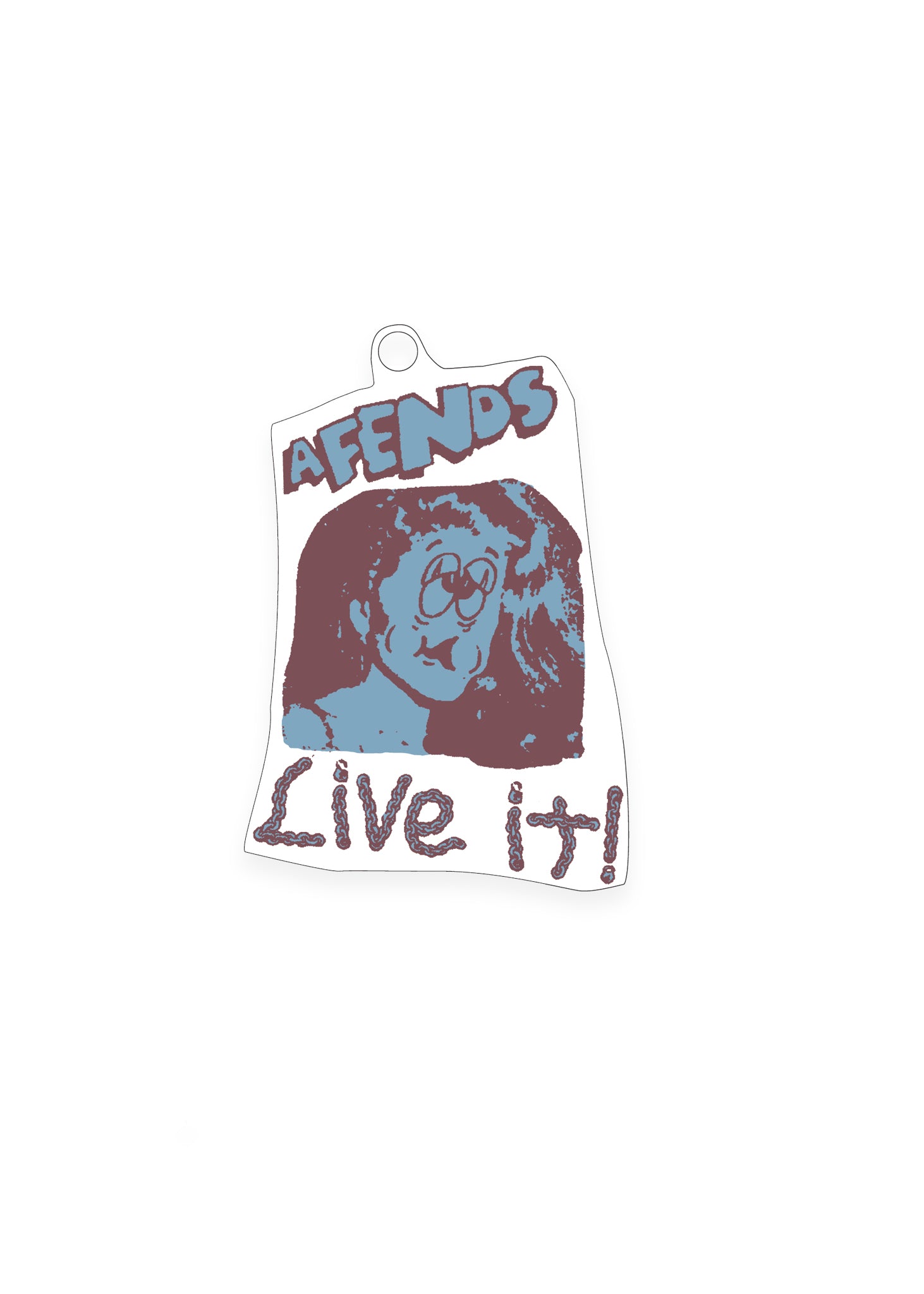 AFENDS Mens Live It - Air Freshener - Burgundy
