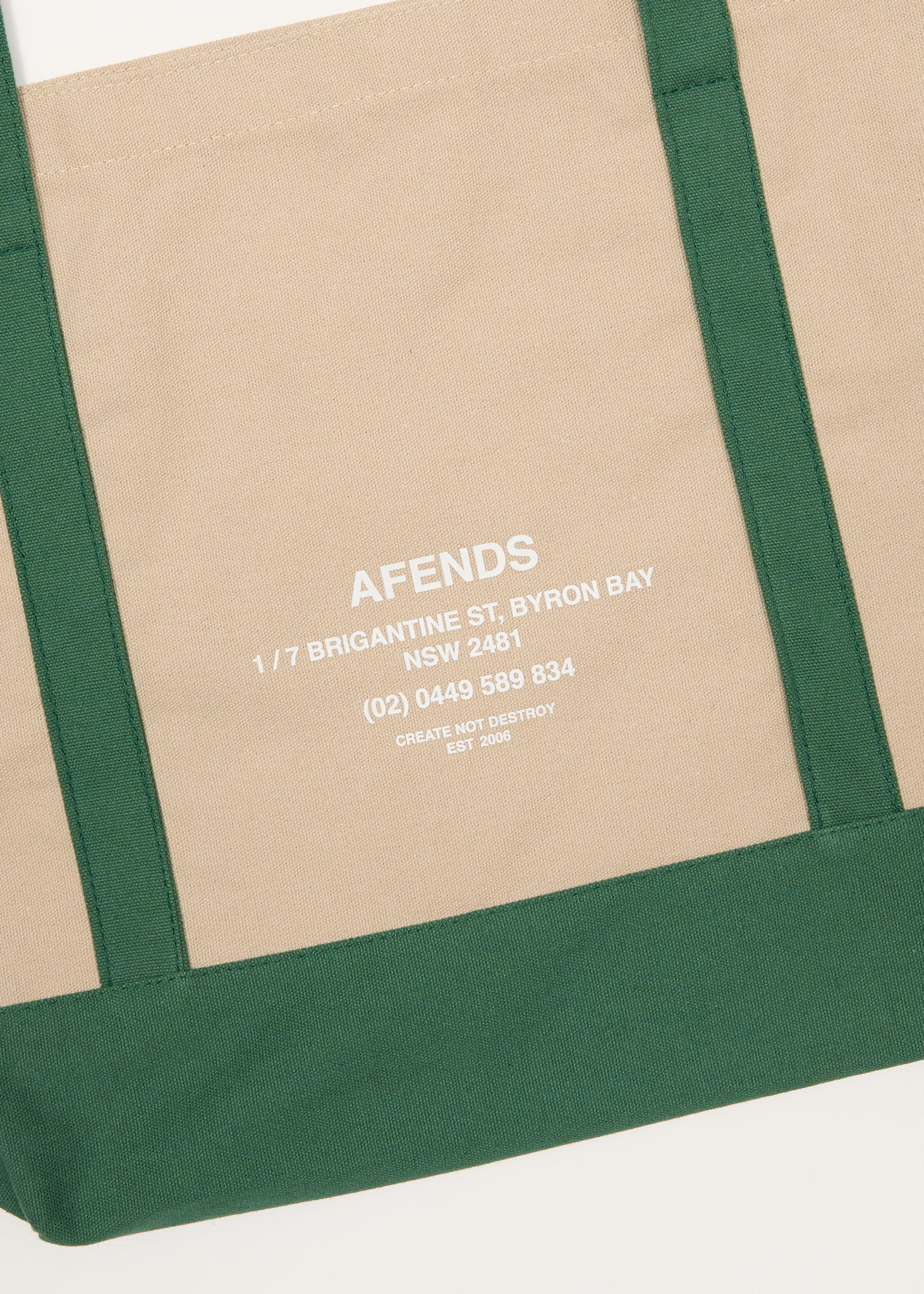 AFENDS Mens Hq - Tote Bag - Natural