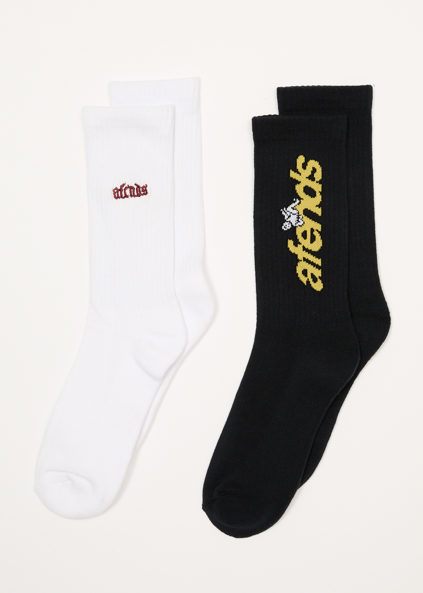 AFENDS Mens Angel Zone - Socks Two Pack - Multi