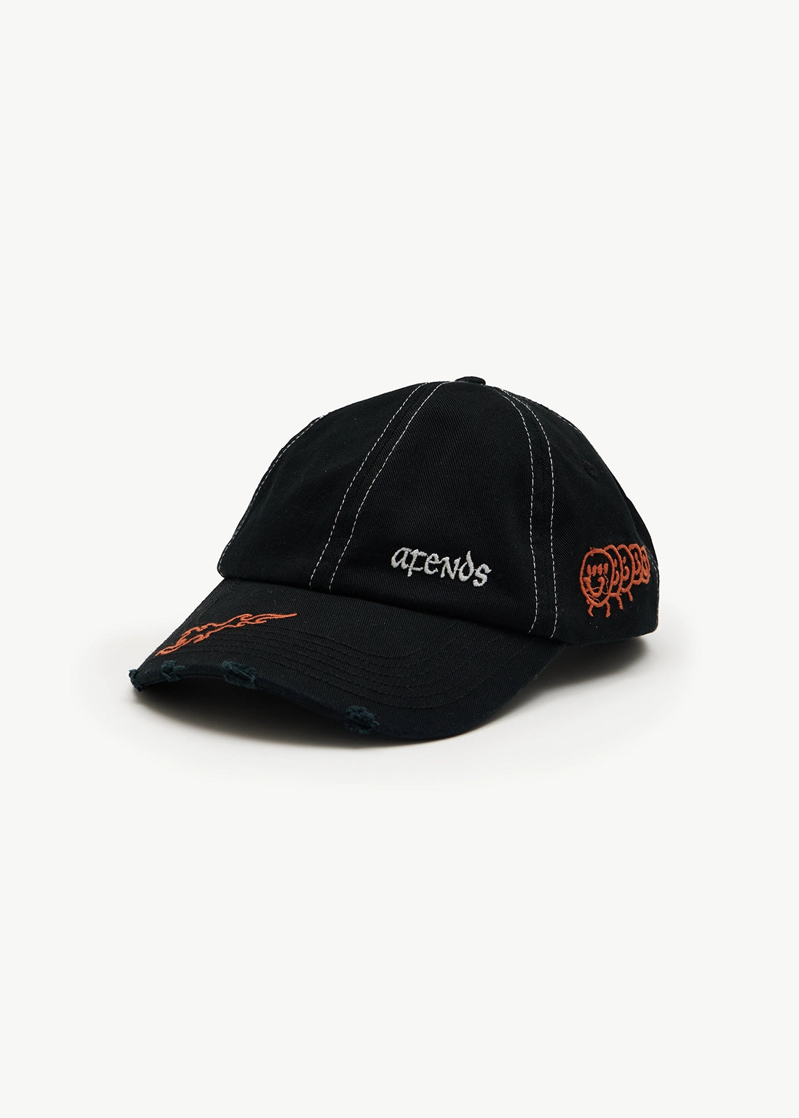 AFENDS Mens Leap - Six Panel Cap - Stone Black