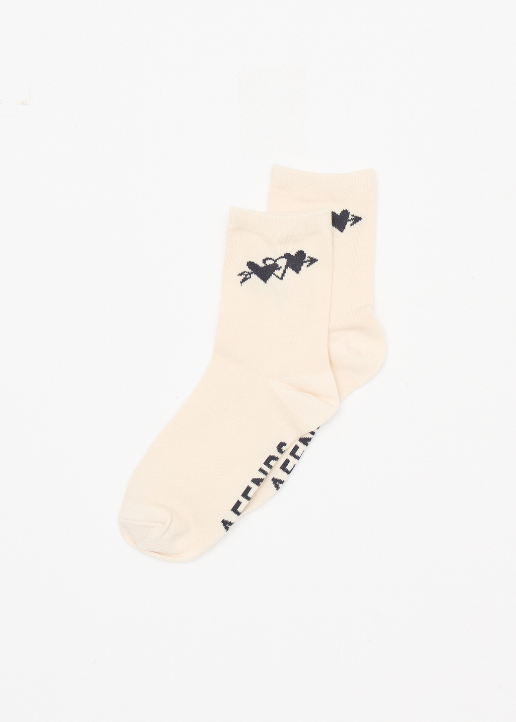 AFENDS Womens Rise - Two Pack Socks - Moonbeam / Stone Black