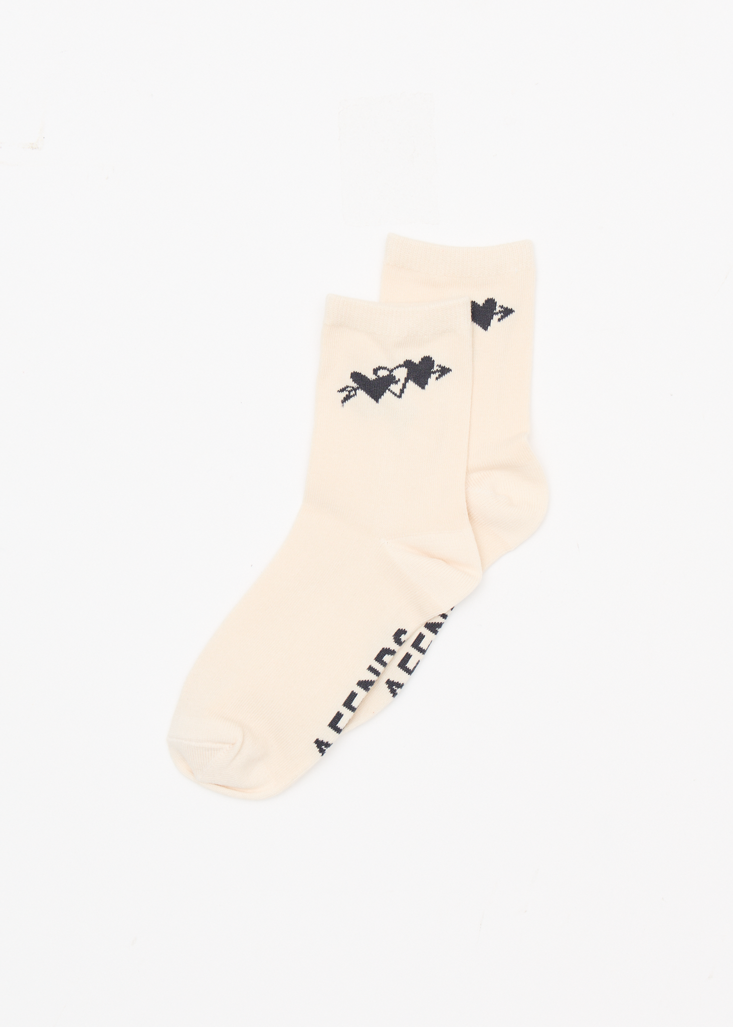 AFENDS Womens Rise - Two Pack Socks - Moonbeam / Stone Black