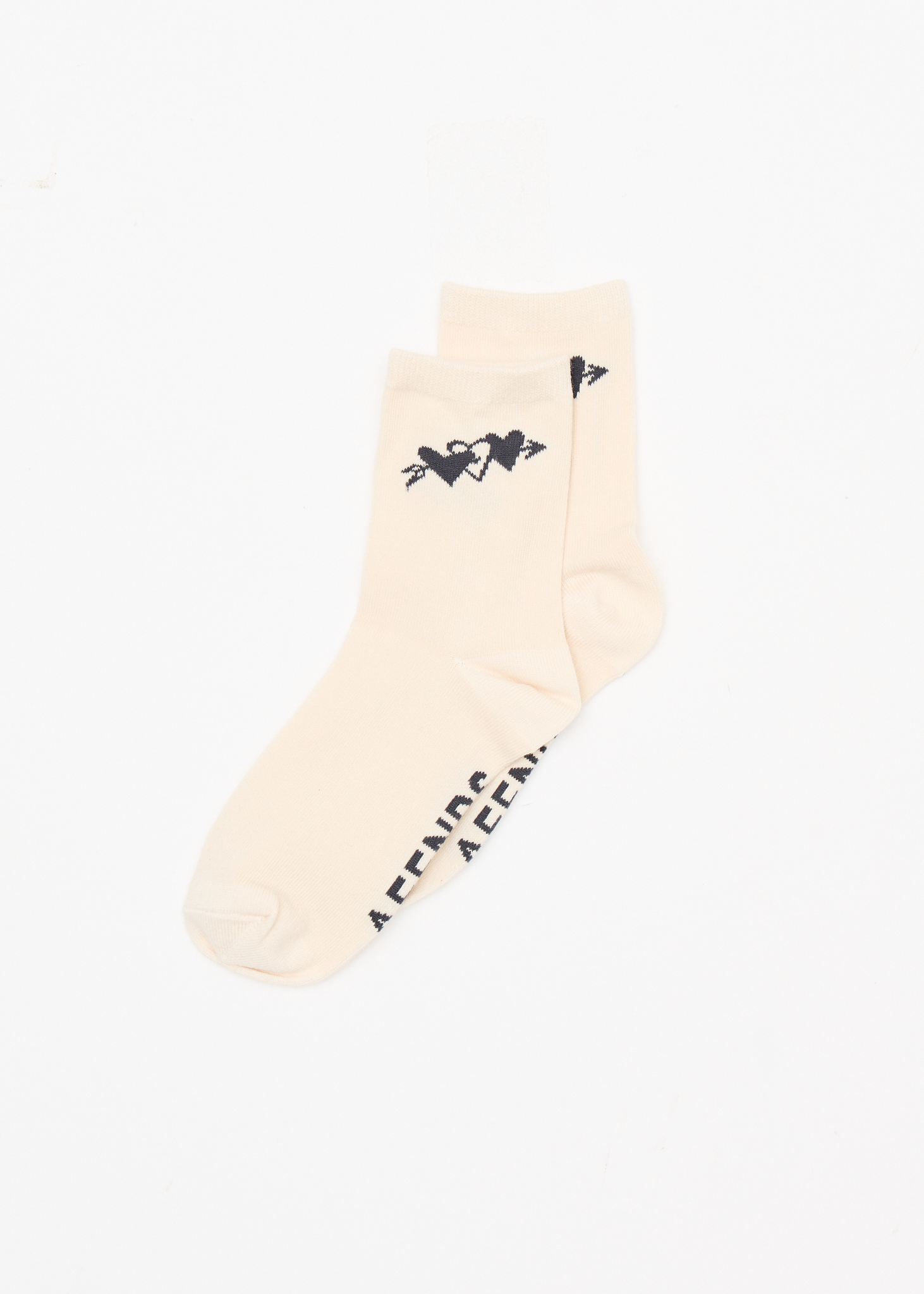 AFENDS Womens Rise - Two Pack Socks - Moonbeam / Stone Black