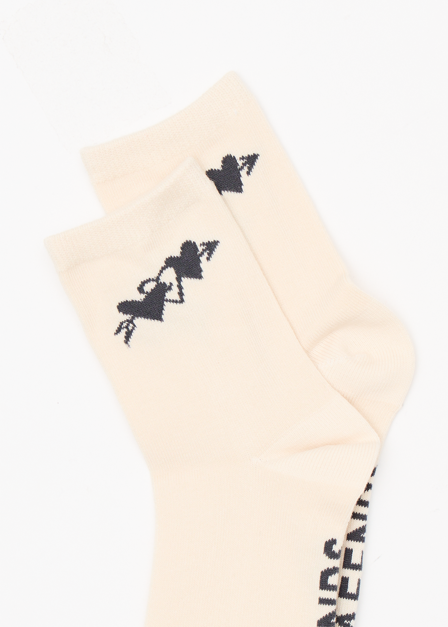 AFENDS Womens Rise - Two Pack Socks - Moonbeam / Stone Black