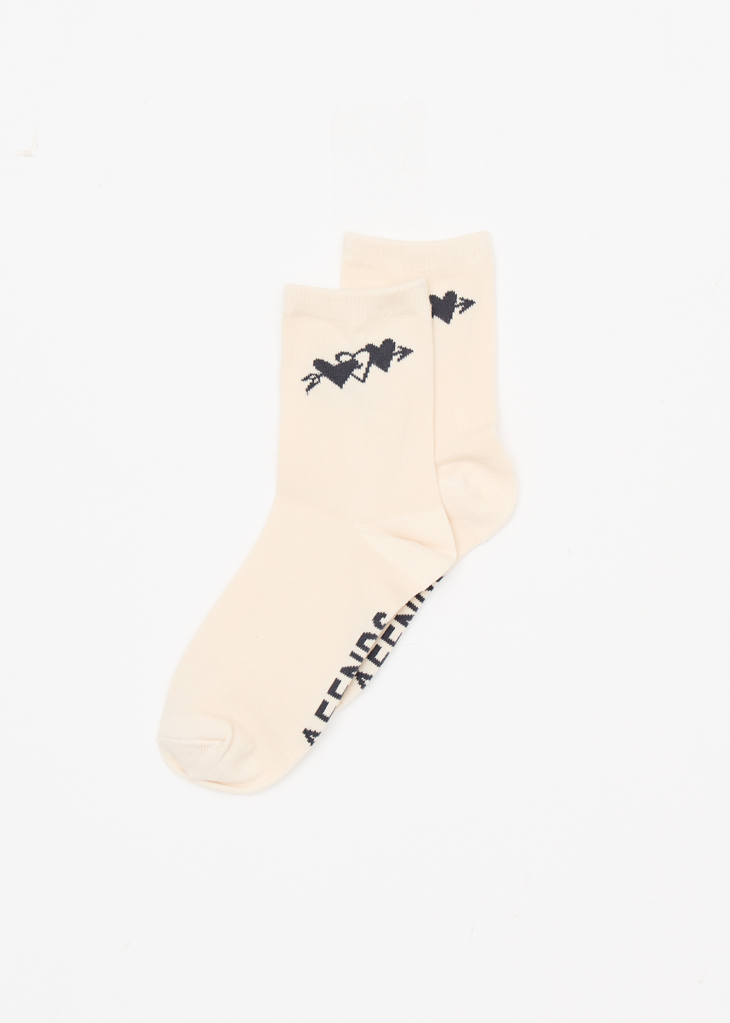 AFENDS Womens Rise - Two Pack Socks - Moonbeam / Stone Black