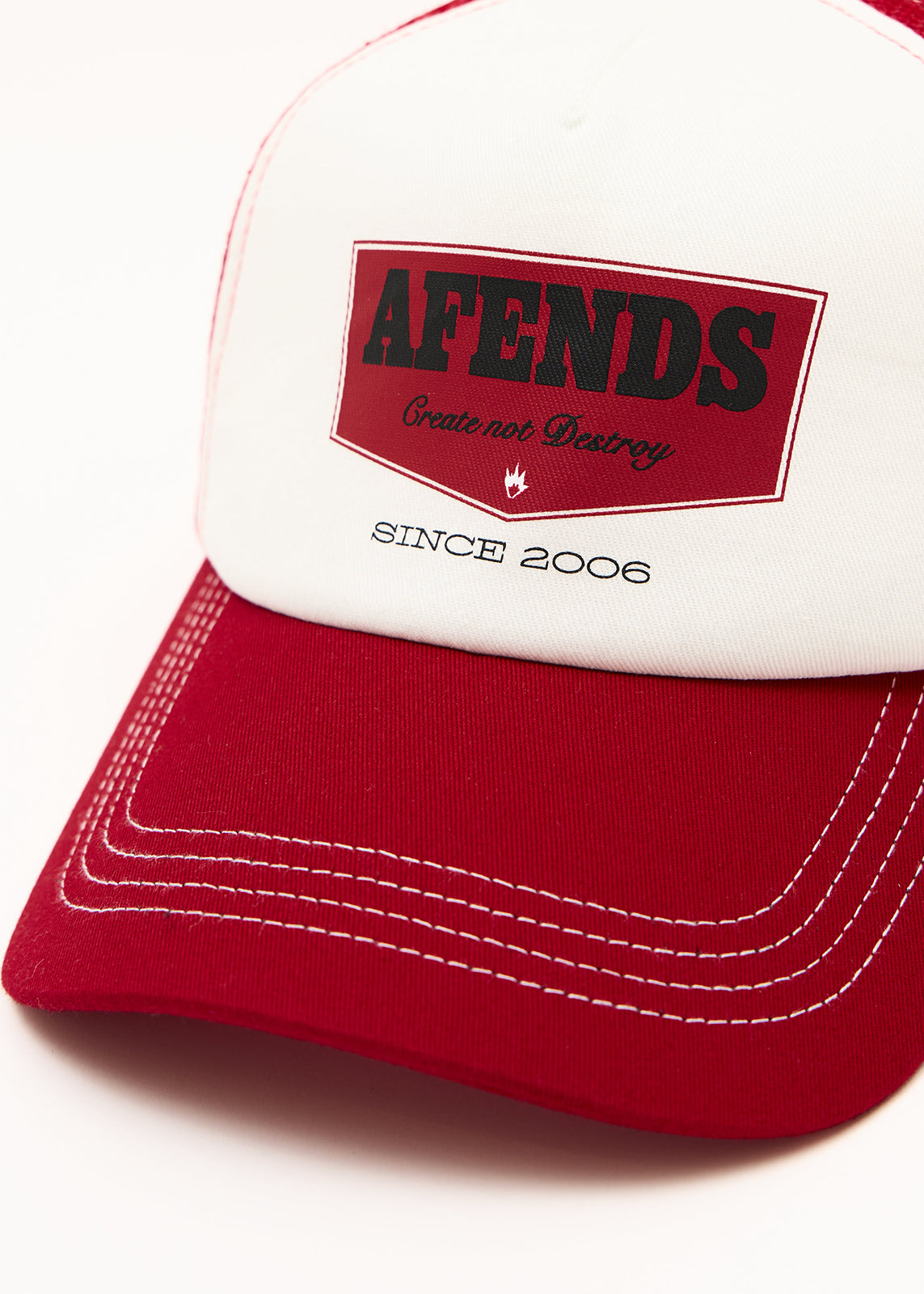 AFENDS Unisex Trophy - Trucker Cap - Ketchup