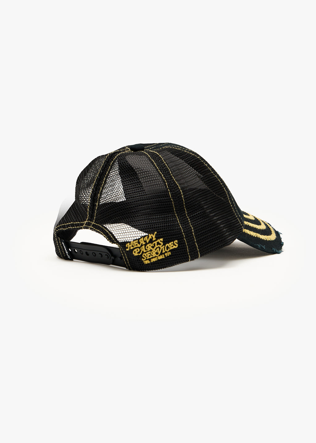 AFENDS Unisex Heavy Parts - Six Panel Mesh Cap - Stone Black