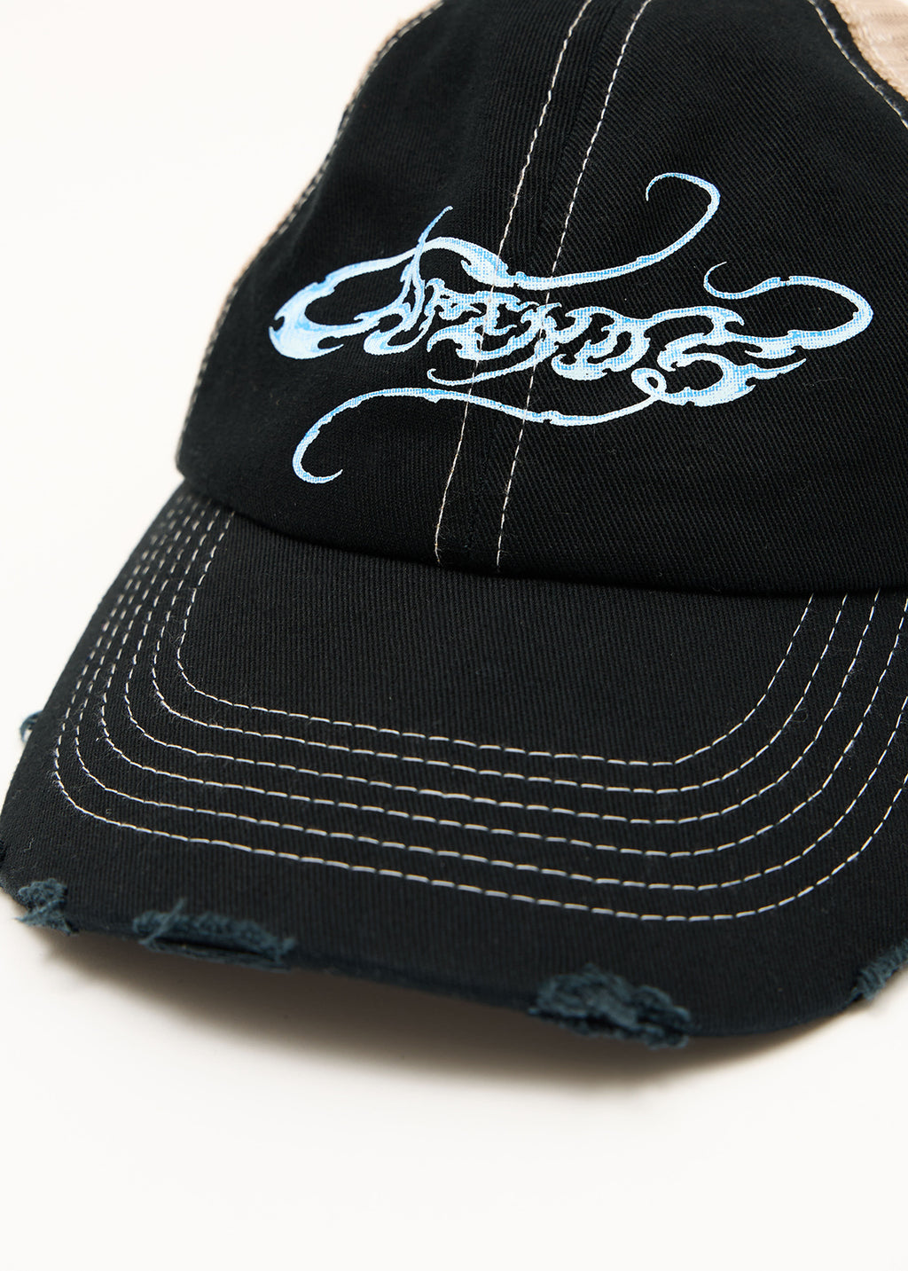 AFENDS Unisex Razor - Six Panel Mesh Cap - Black