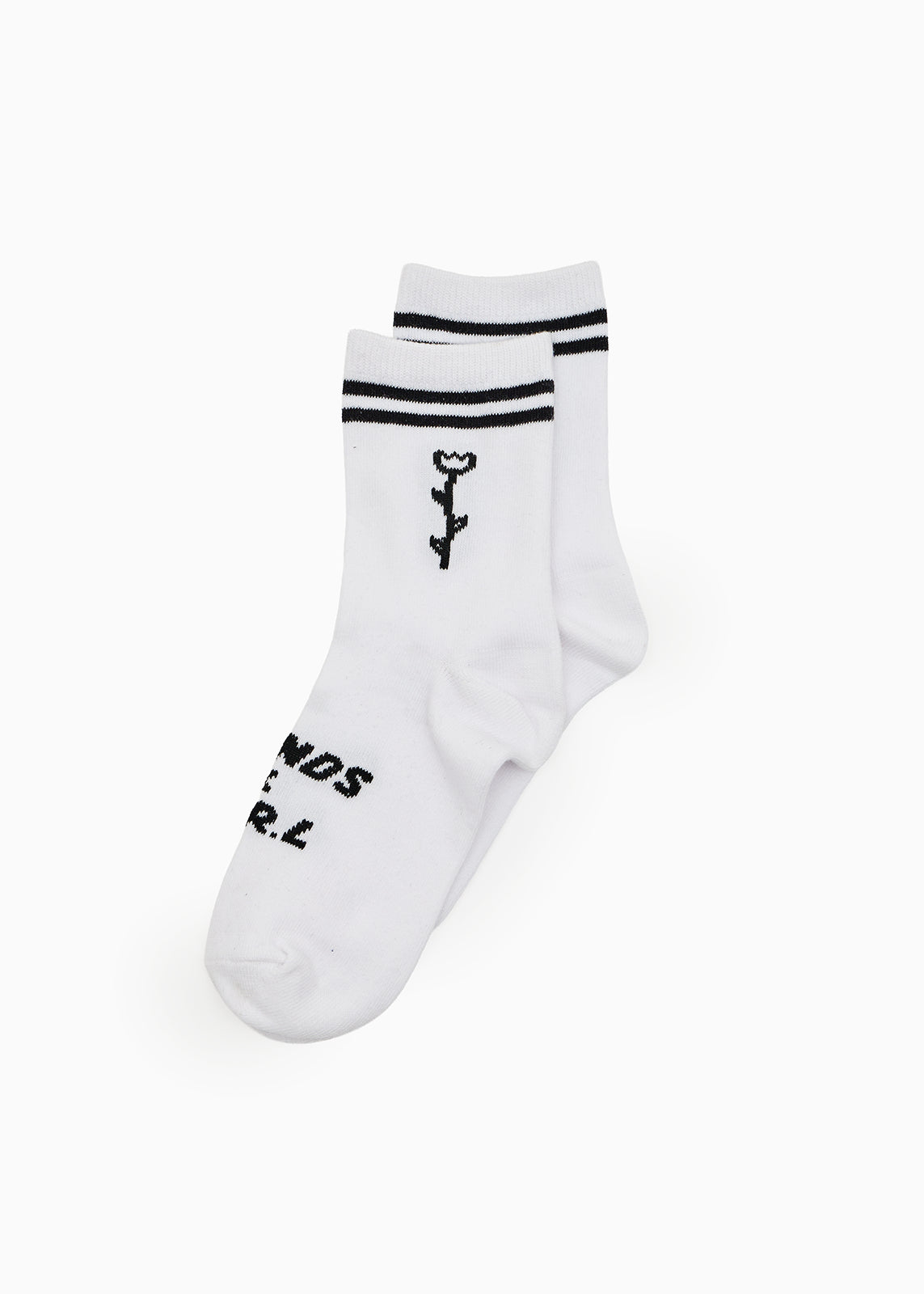 AFENDS Unisex Double Vision - Two Pack Socks - Black / White