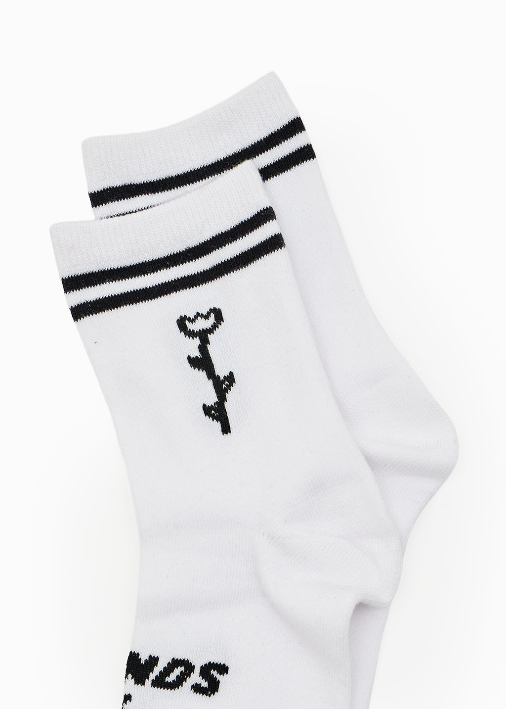AFENDS Unisex Double Vision - Two Pack Socks - Black / White