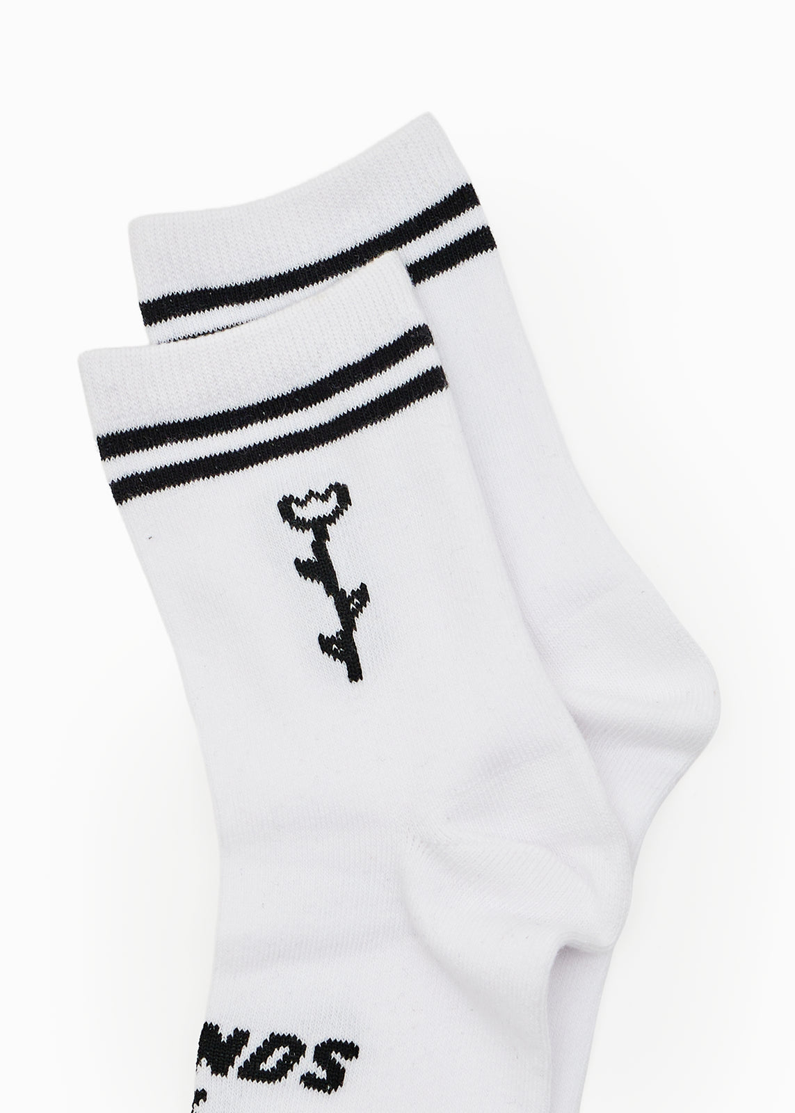 AFENDS Unisex Double Vision - Two Pack Socks - Black / White