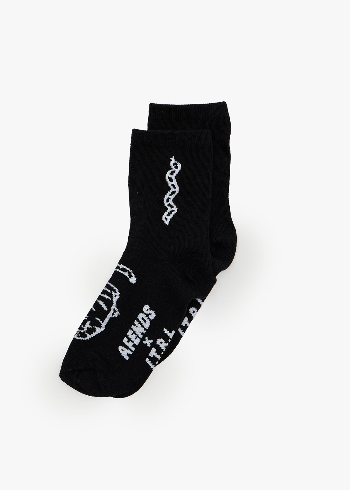 AFENDS Unisex Double Vision - Two Pack Socks - Black / White
