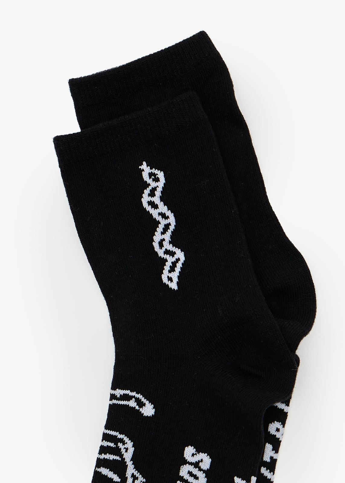 AFENDS Unisex Double Vision - Two Pack Socks - Black / White
