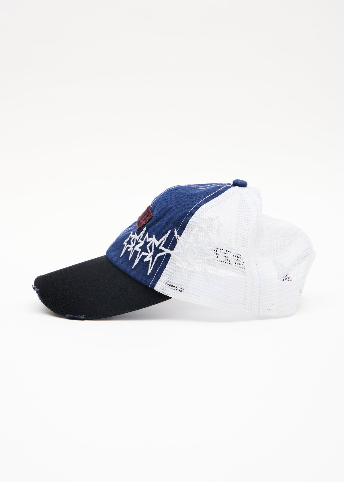 AFENDS Constellation - Six Panel Mesh Cap - Washed Slate Blue