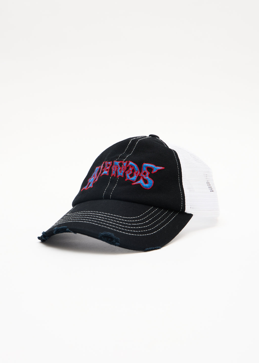 AFENDS Mot - Six Panel Mesh Cap - Stone Black