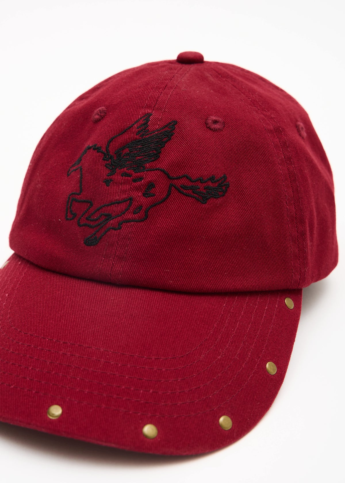 AFENDS Hard Luck - Panelled Cap - Burnt Red