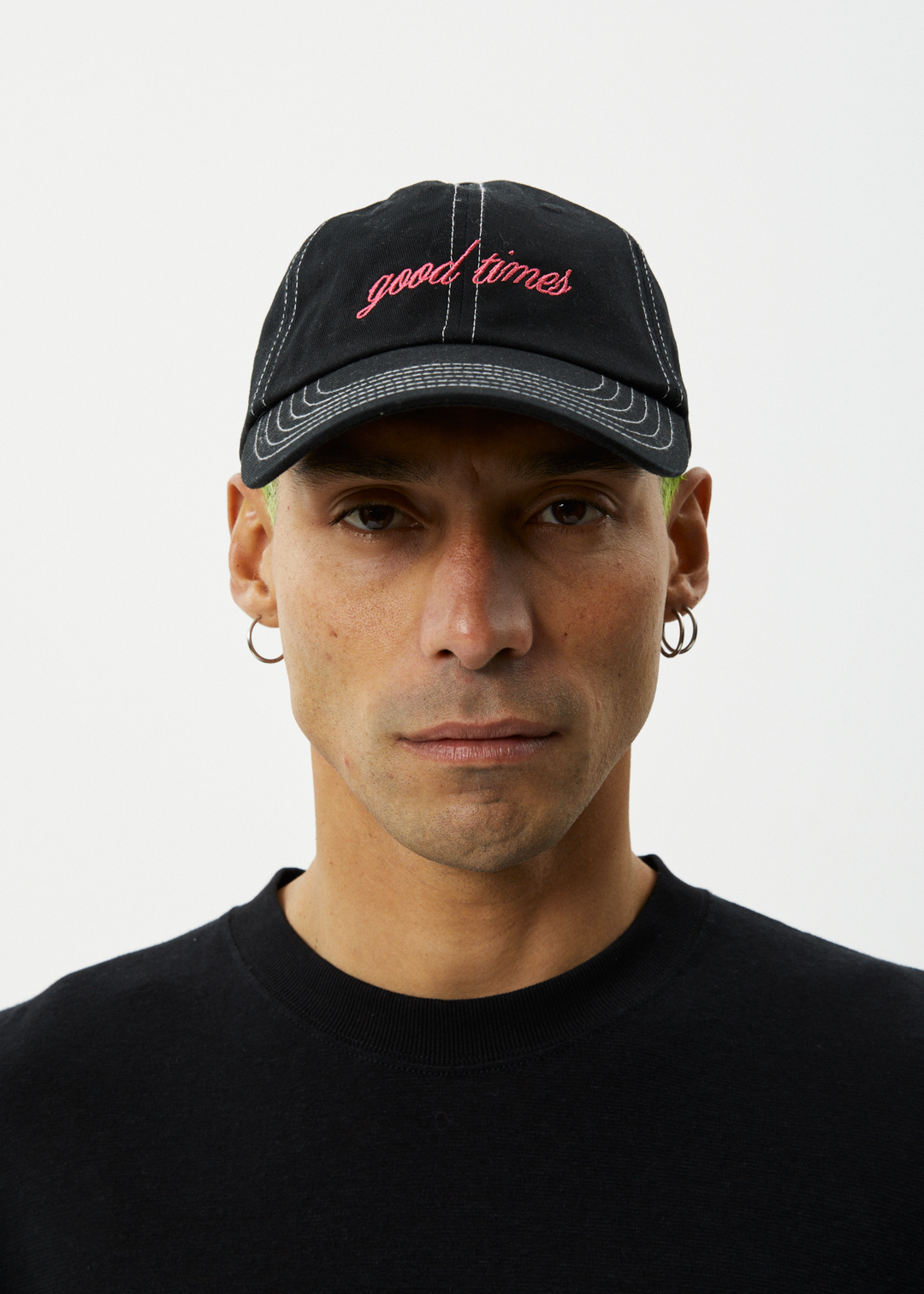 AFENDS Mens Good Times - Six Panel Cap - Black 