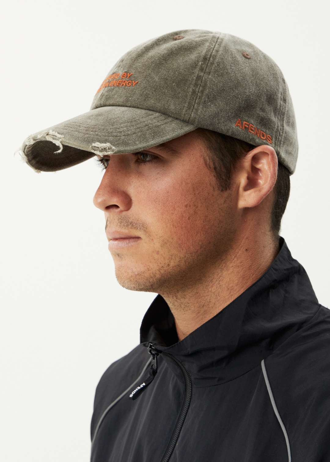 AFENDS Womens Fatigued - Panelled Cap - Coffee