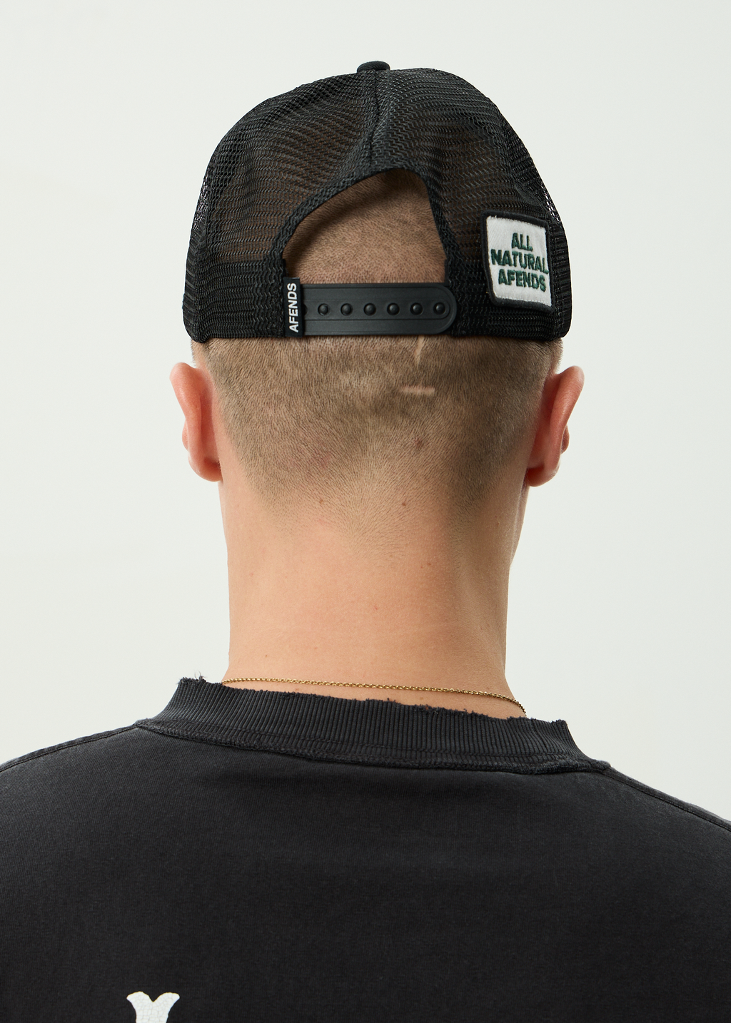 AFENDS Mens Genuine Sentiment - Recycled Trucker Cap - Black