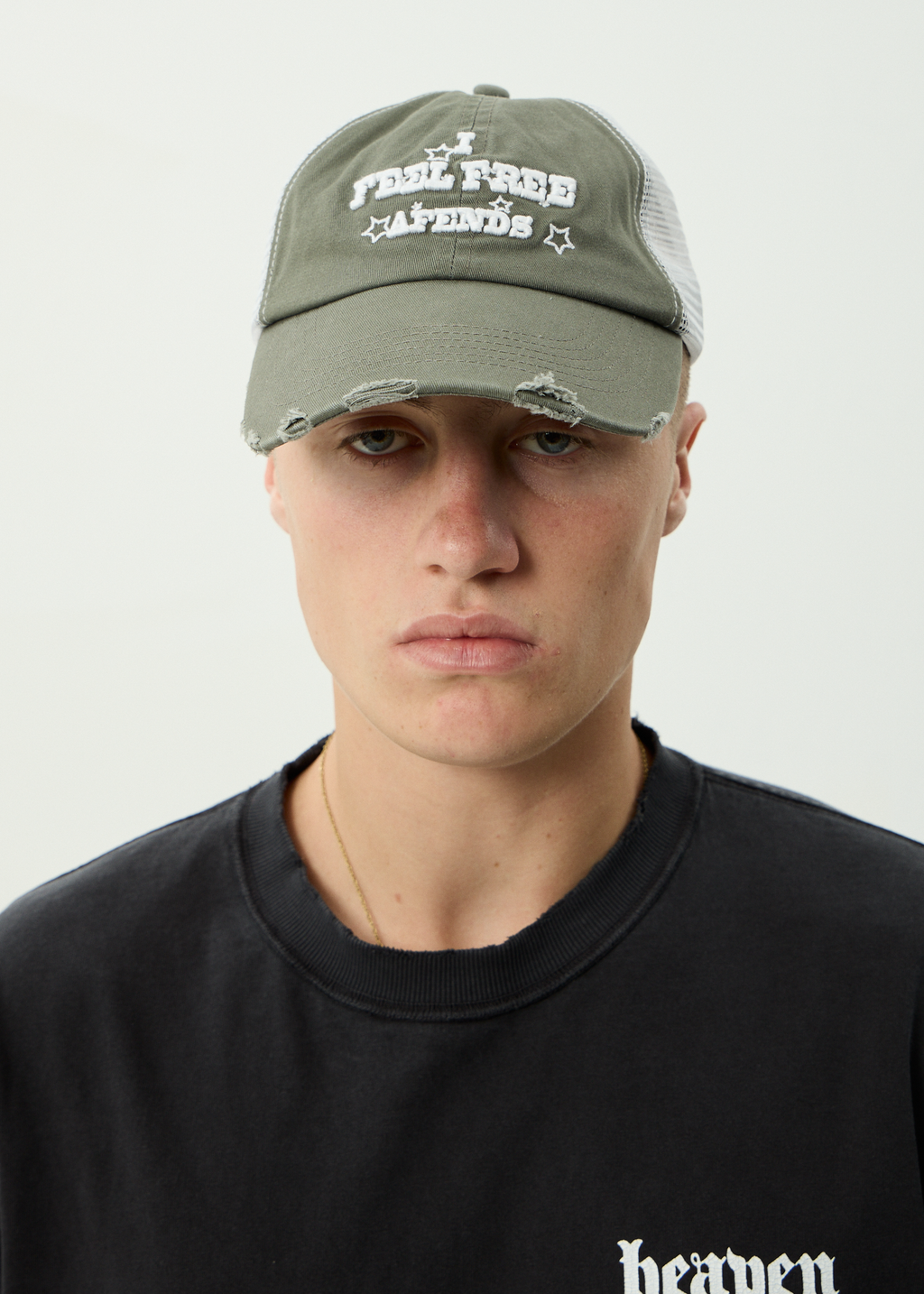 AFENDS Mens Sonoran - Six Panel Mesh Cap - Sycamore