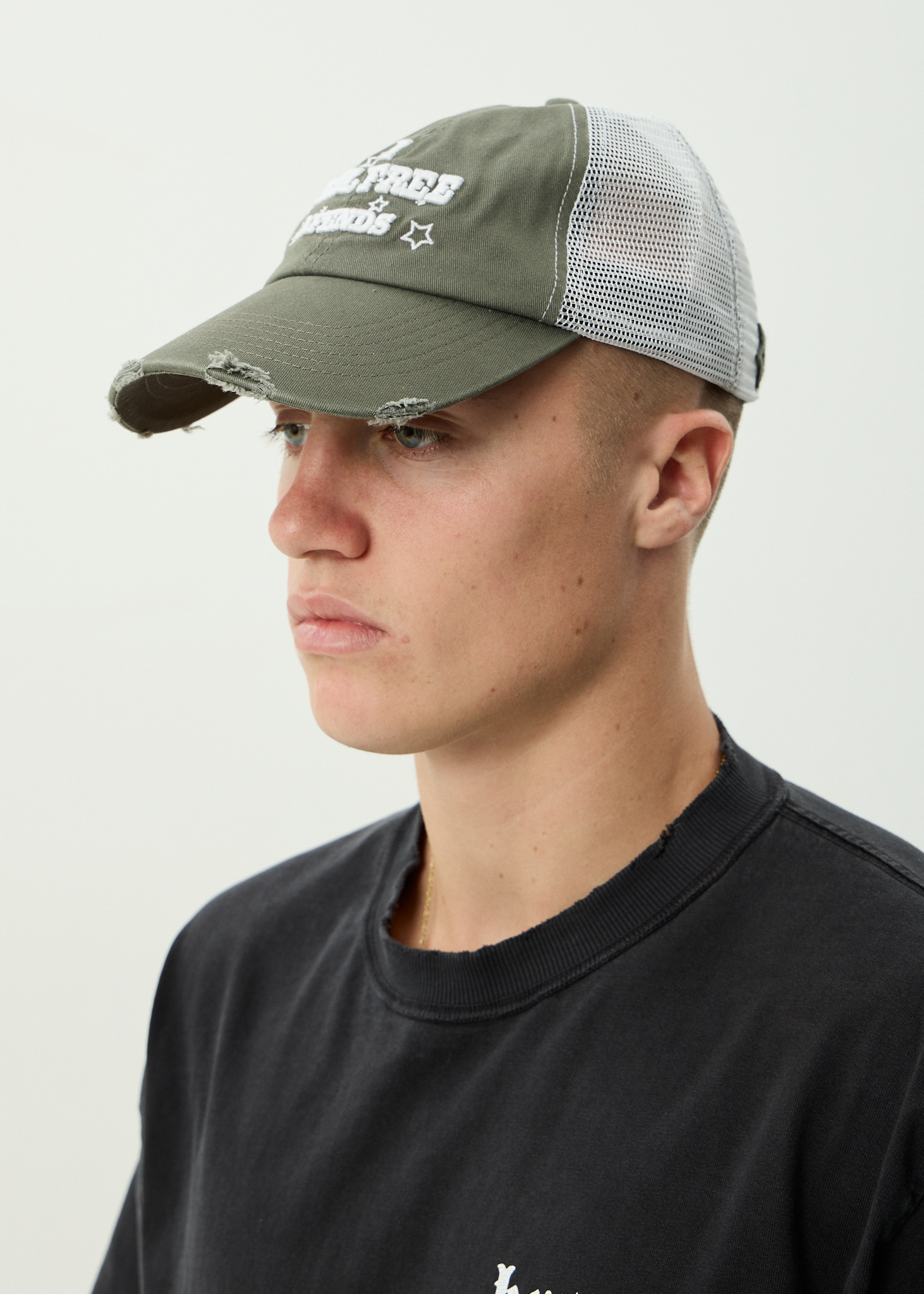 AFENDS Mens Sonoran - Six Panel Mesh Cap - Sycamore