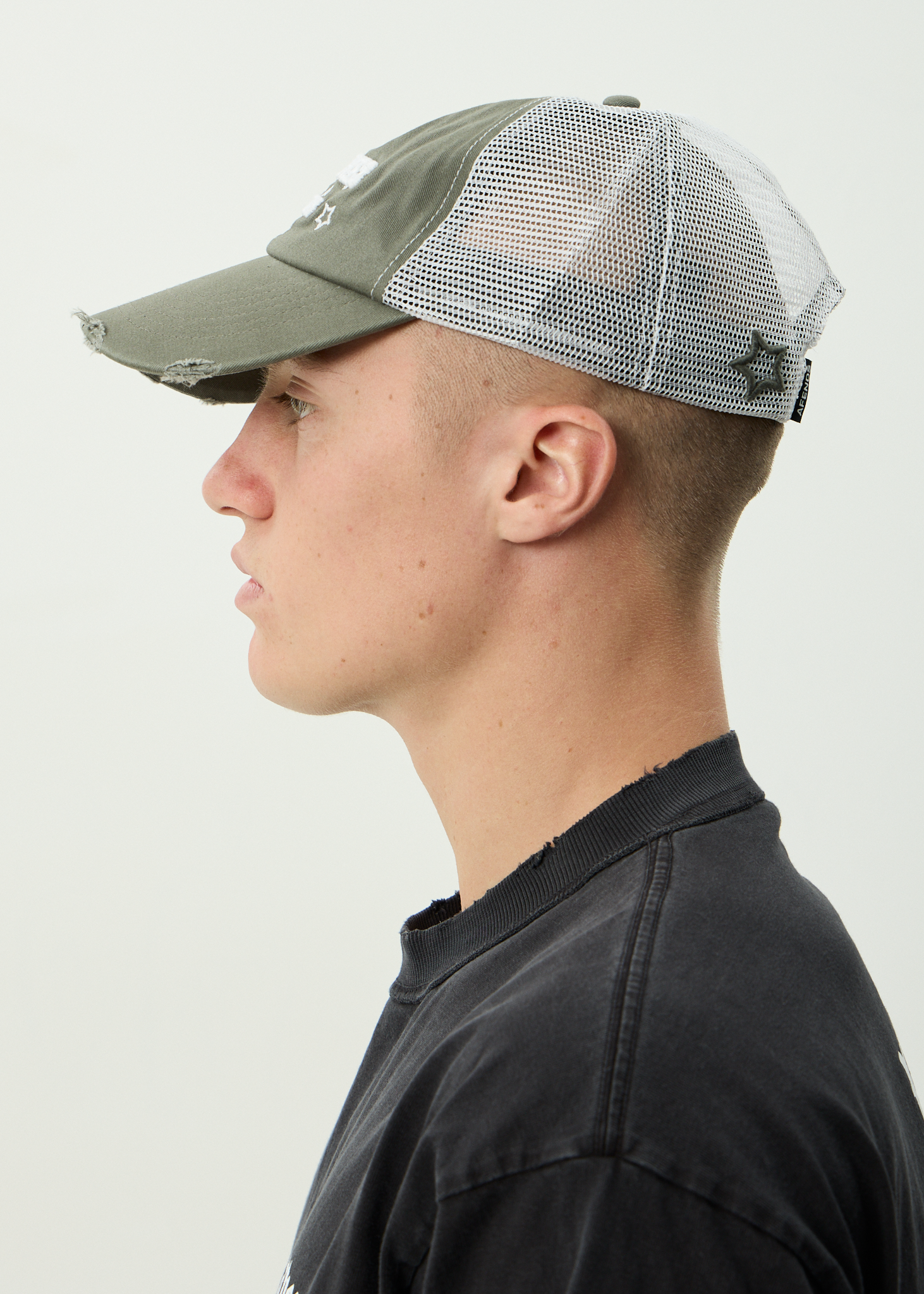 AFENDS Mens Sonoran - Six Panel Mesh Cap - Sycamore